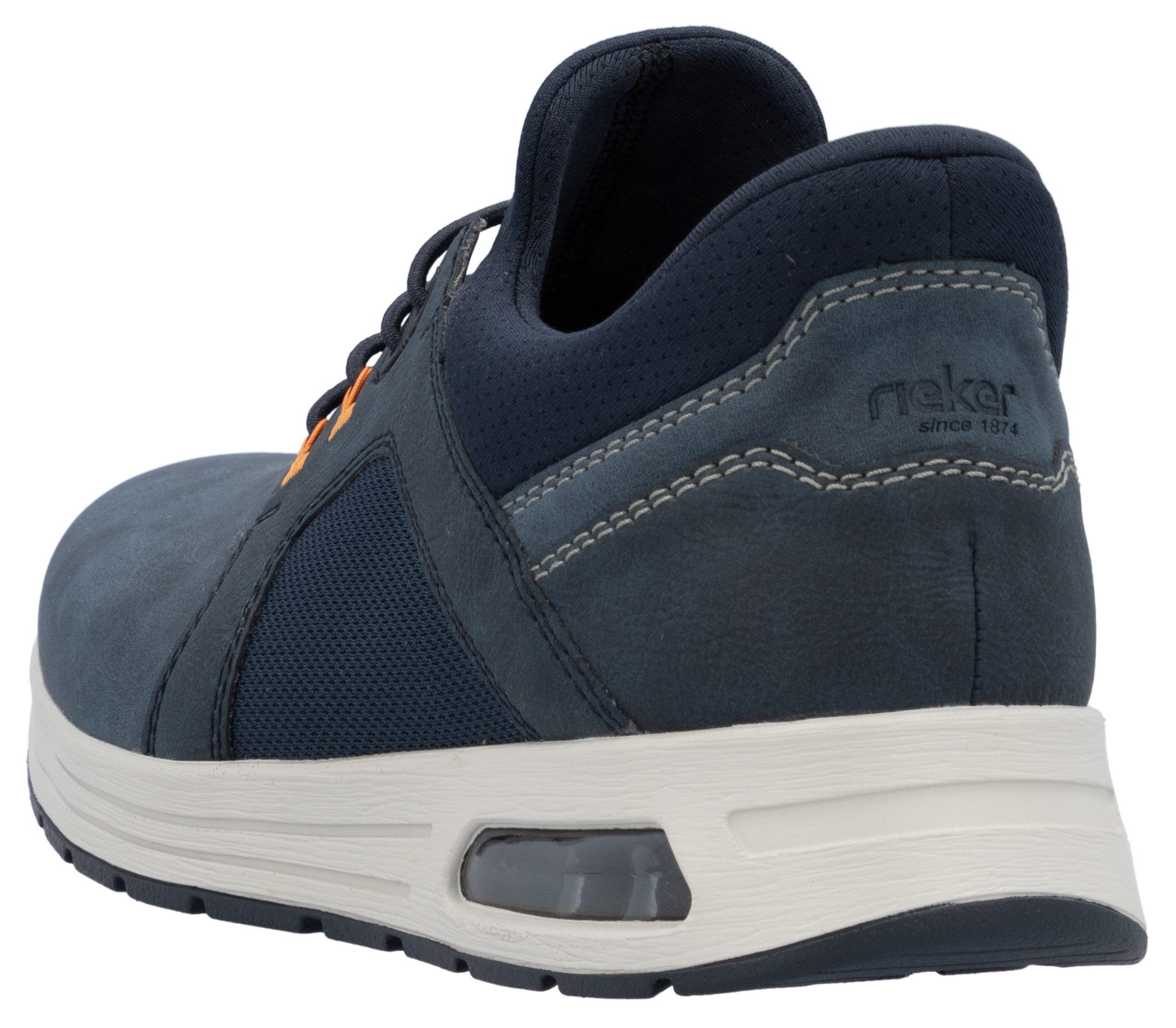 Rieker Slip-on sneakers , vrijetijdsschoen, lage schoen, instapschoen met gewatteerde schacht