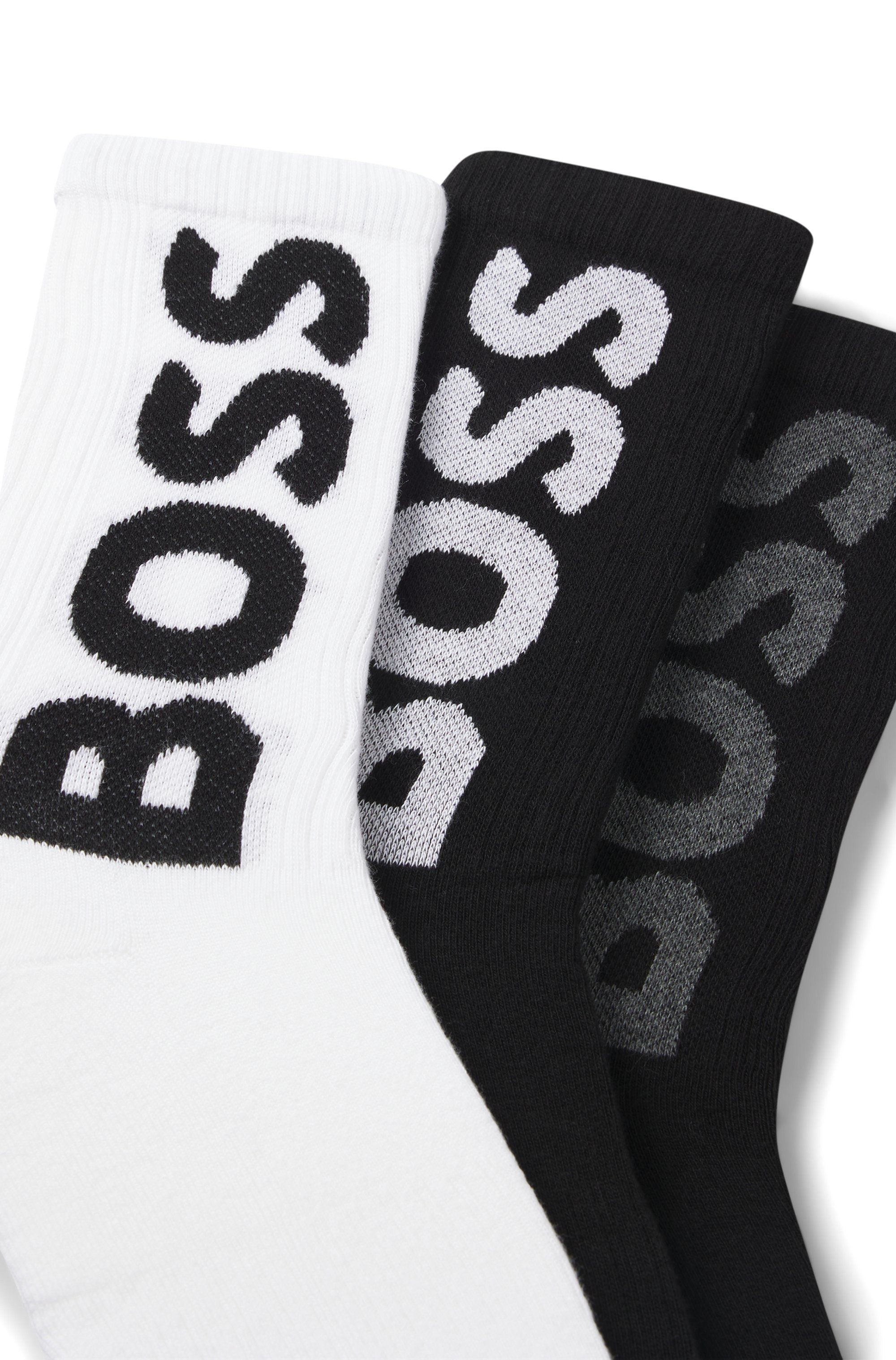 BOSS Sokken 3P QS Rib Logo CC