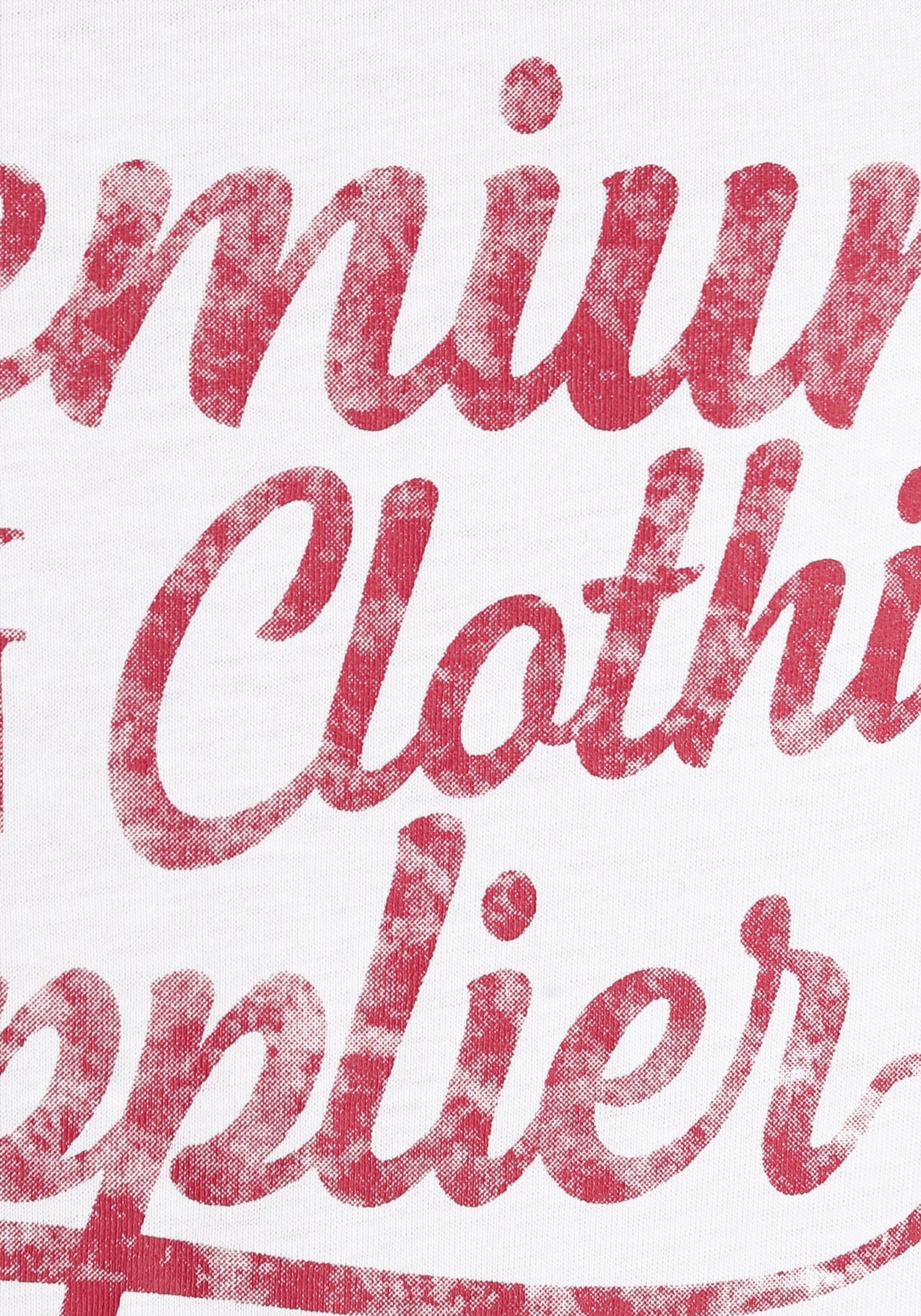 AJC T-shirt Korte mouwen, smalle pasvorm, in vintage-ontwerp