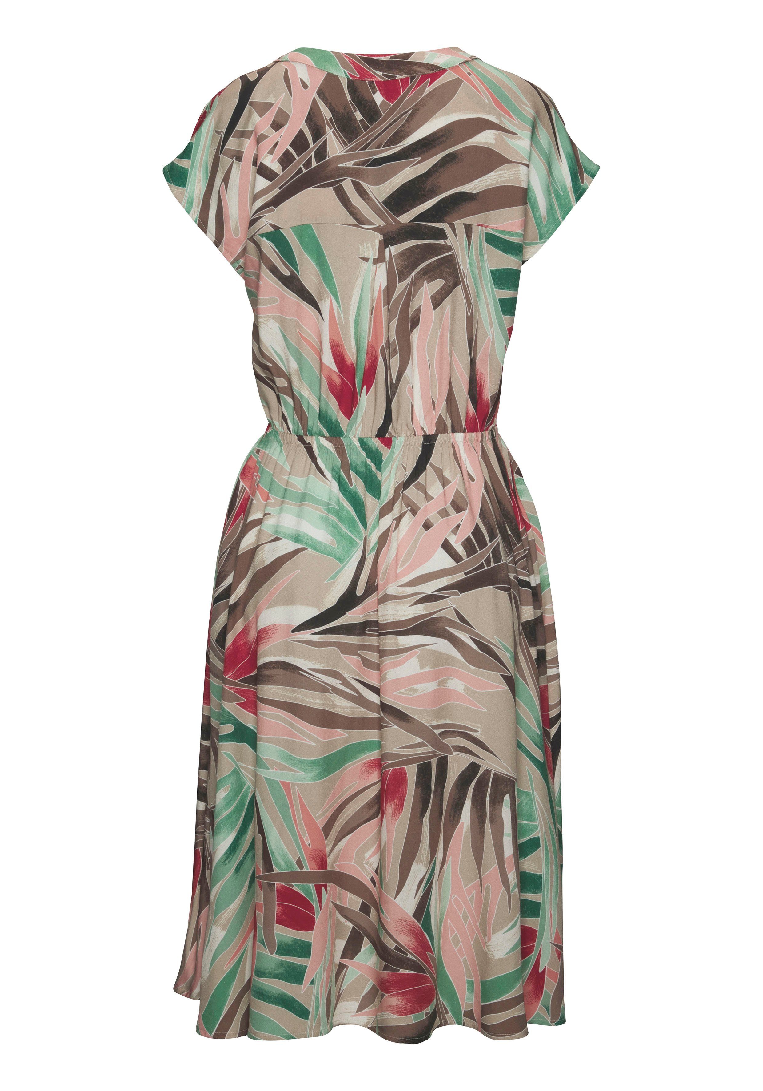 Vivance Midi-jurk met alloverprint, zomerjurk, zachte viscose, drukkleed