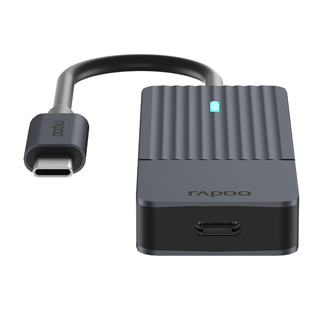 Rapoo USB-adapter UCH-4002 USB-C hub, USB-C naar USB-C, grijs