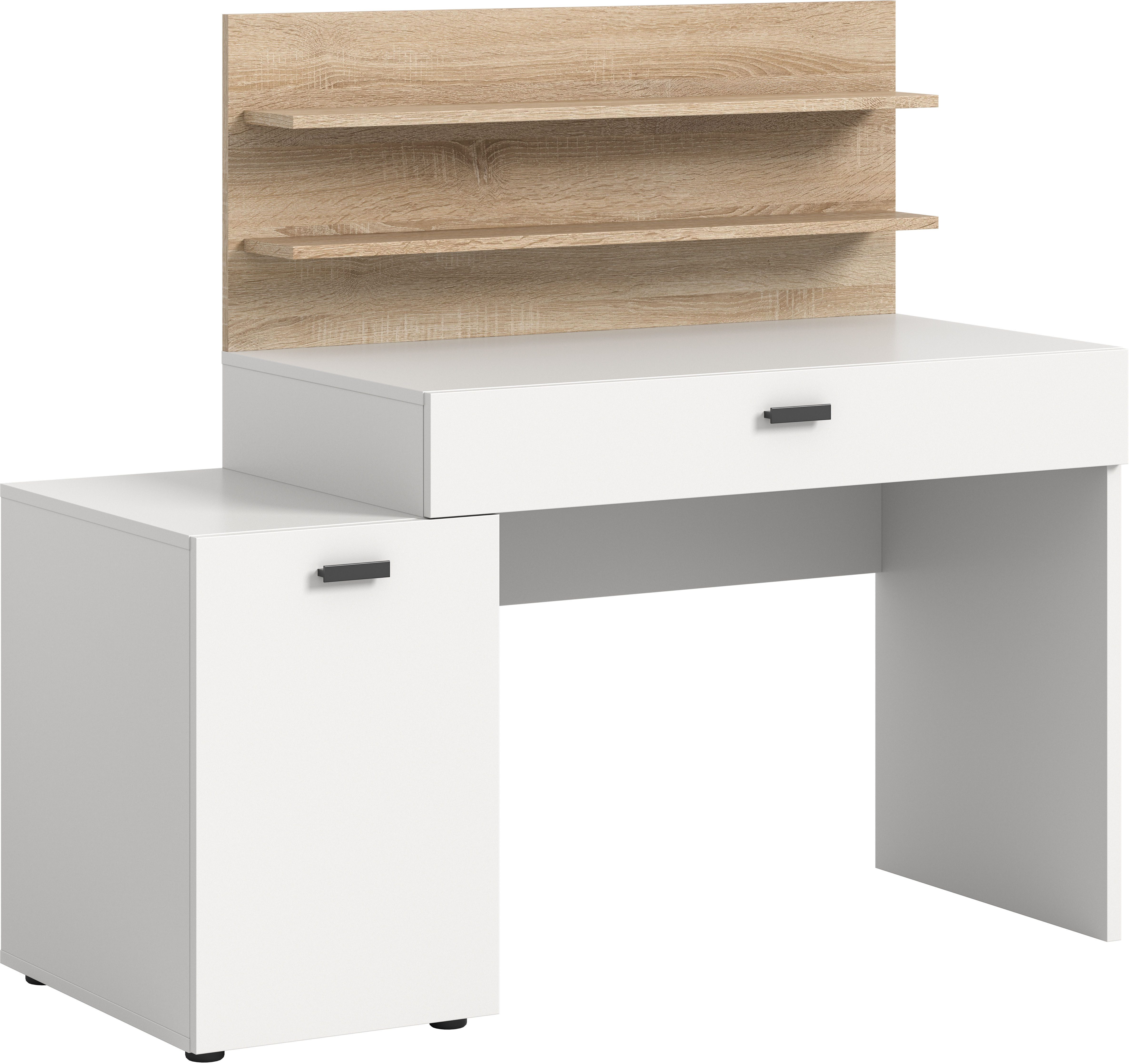 INOSIGN Bureau Ottelu, Breedte 130cm, 1 deur, 1 lade, 2 legplanken
