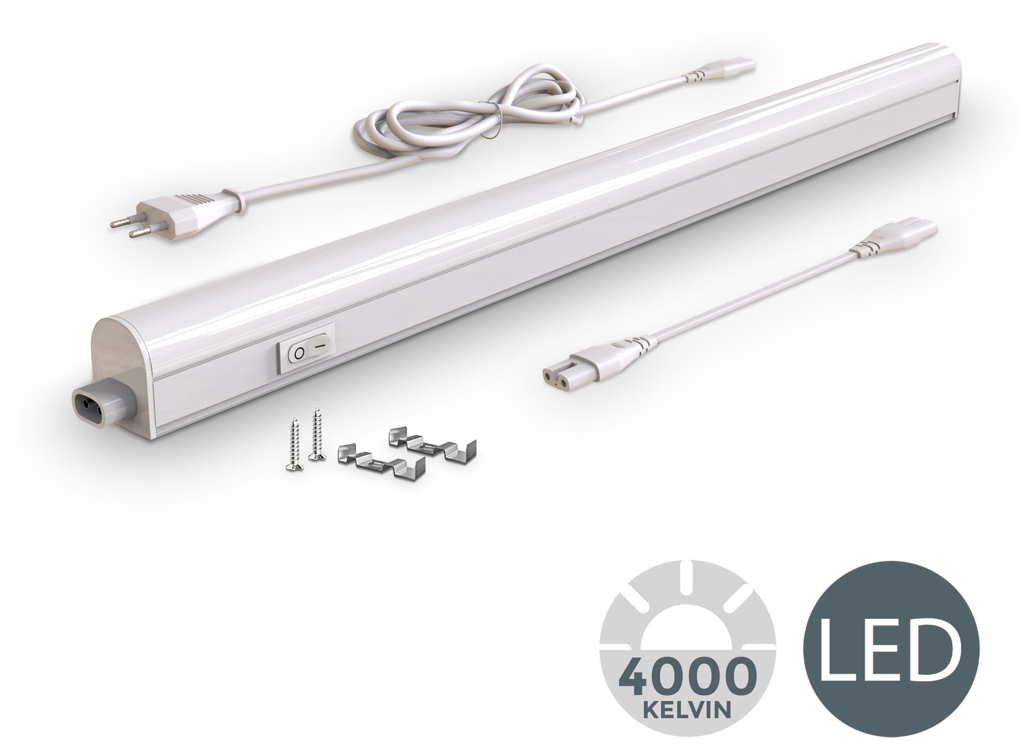 B.K.Licht Lichtstrook Onderbouwlamp, 8W 700lm, lichtbalk, keuken, verlichting, kast