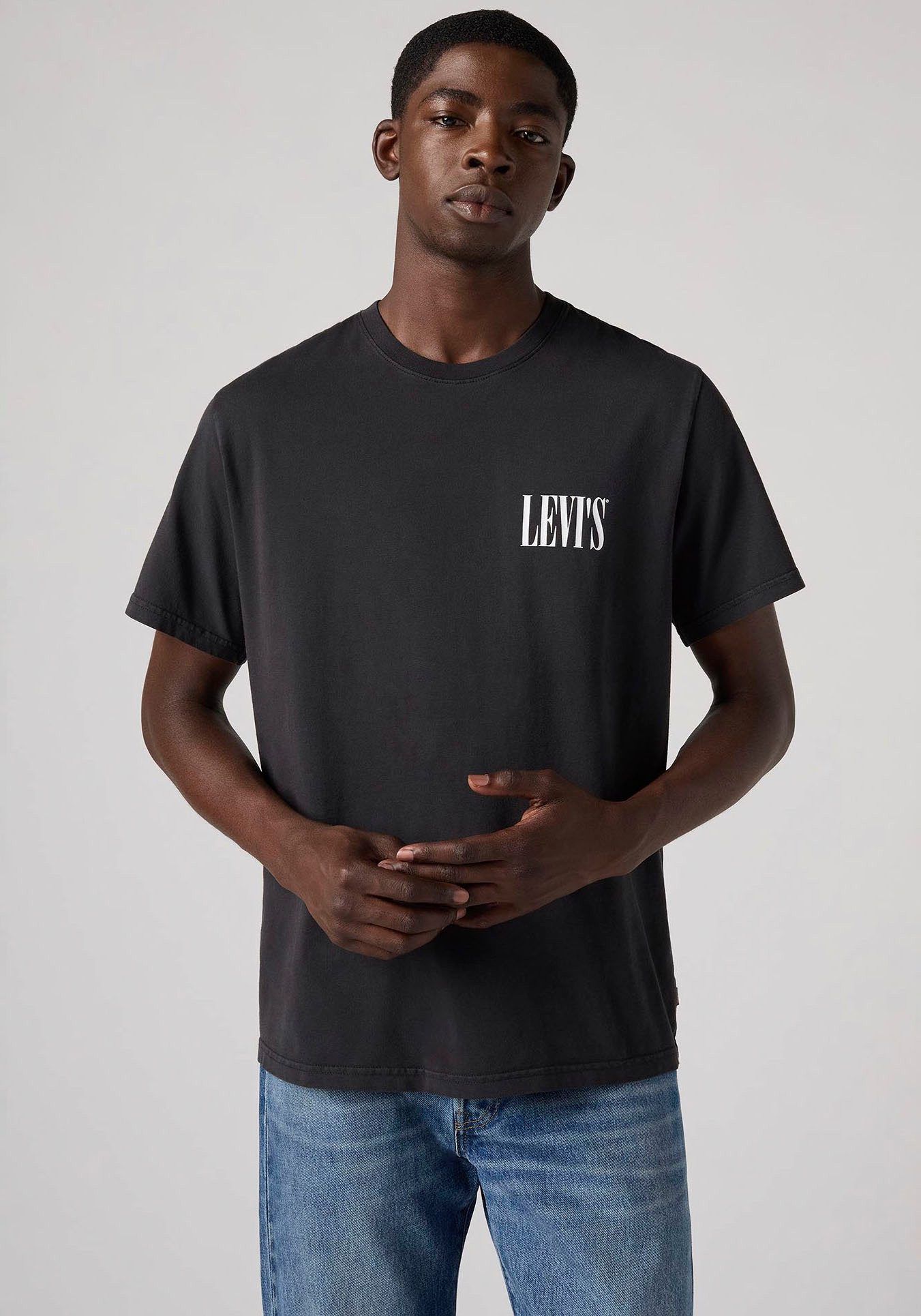 Levi's® T-shirt met een logo-opschrift