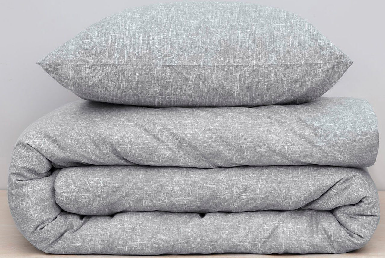 damai Beddengoed Ebba met structuur-effect in elegante kleuren, 100% katoen, met rits