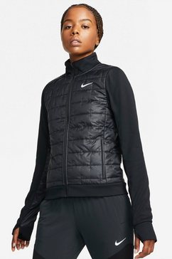nike runningjack therma-fit women's synthetic fill running jacket zwart