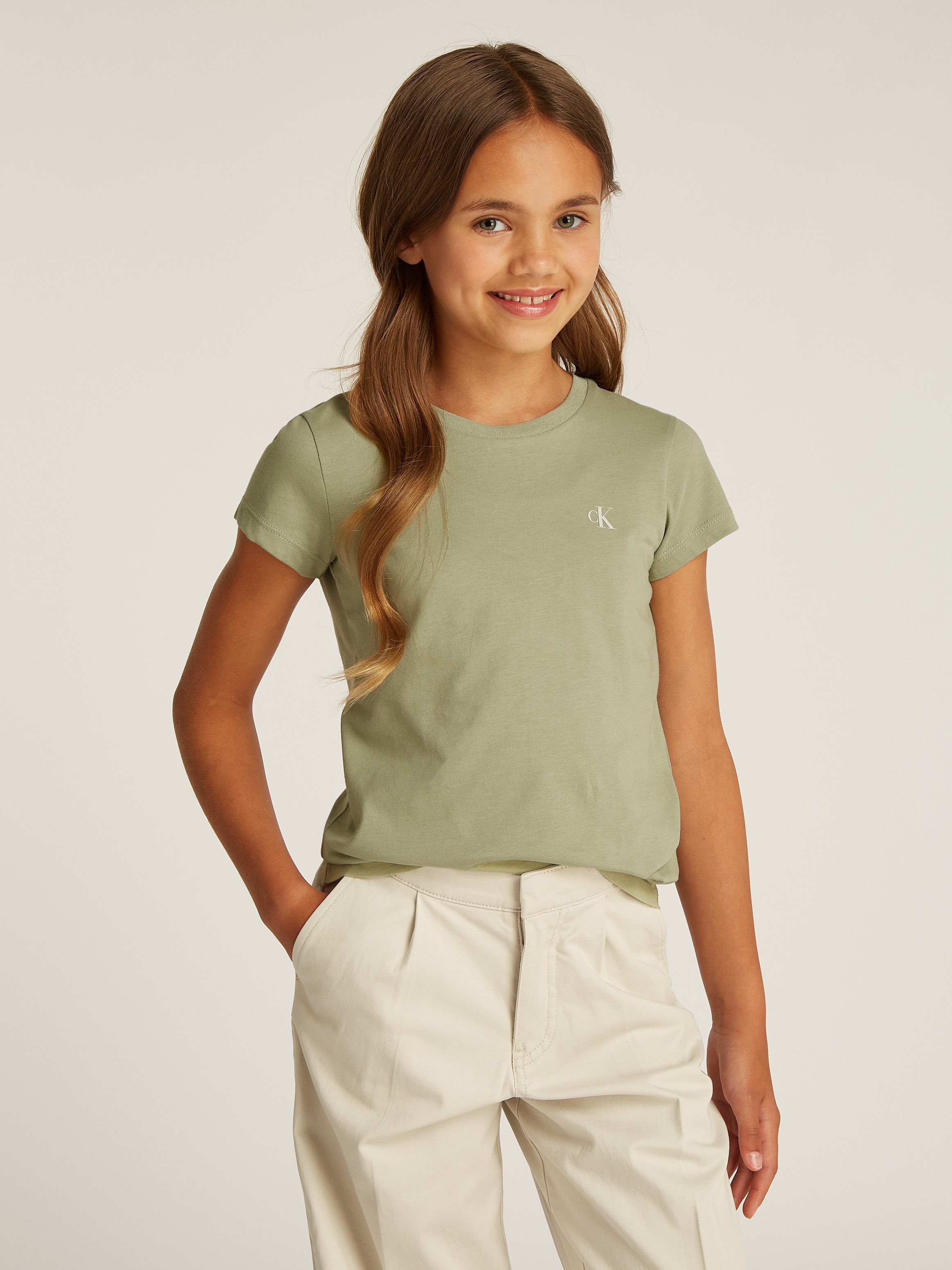 Calvin Klein T-shirt 2-PACK SLIM MONOGRAM TOP voor kinderen tot 16 jaar (set, 2-delig)