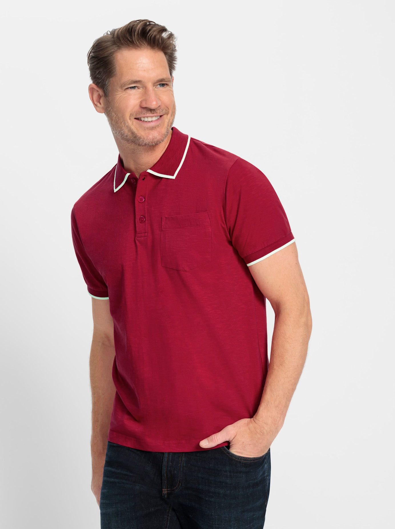 Marco Donati Shirt met korte mouwen Poloshirt met korte mouwen (1-delig)