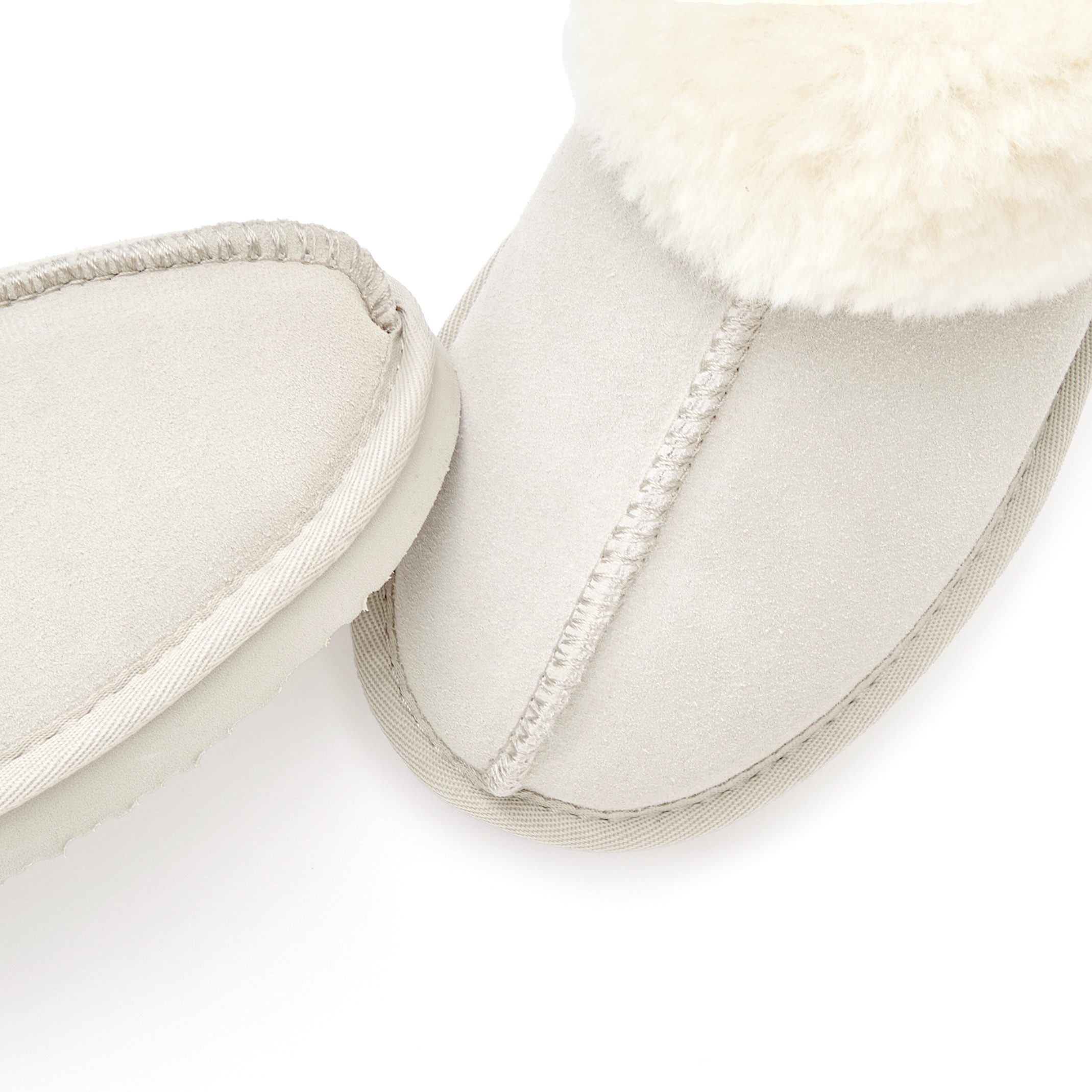 Vivance Pantoffels Pluche pantoffel, pantolette, pantoffel van lamswol