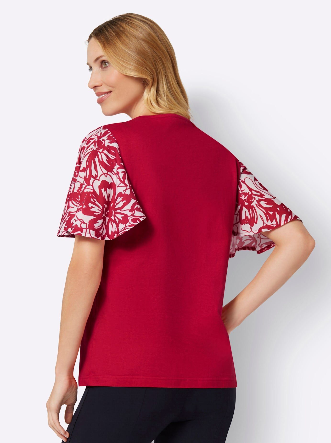Classic Basics Shirt met korte mouwen Shirt met V-hals (1-delig)