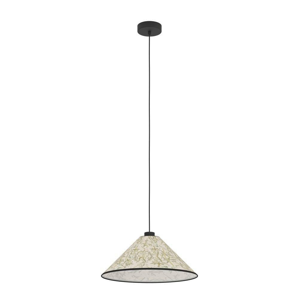 EGLO Hanglamp OXPARK Hanglamp, eetkamerlamp, textiel, bamboe bladeren, hanglamp (1 stuk)