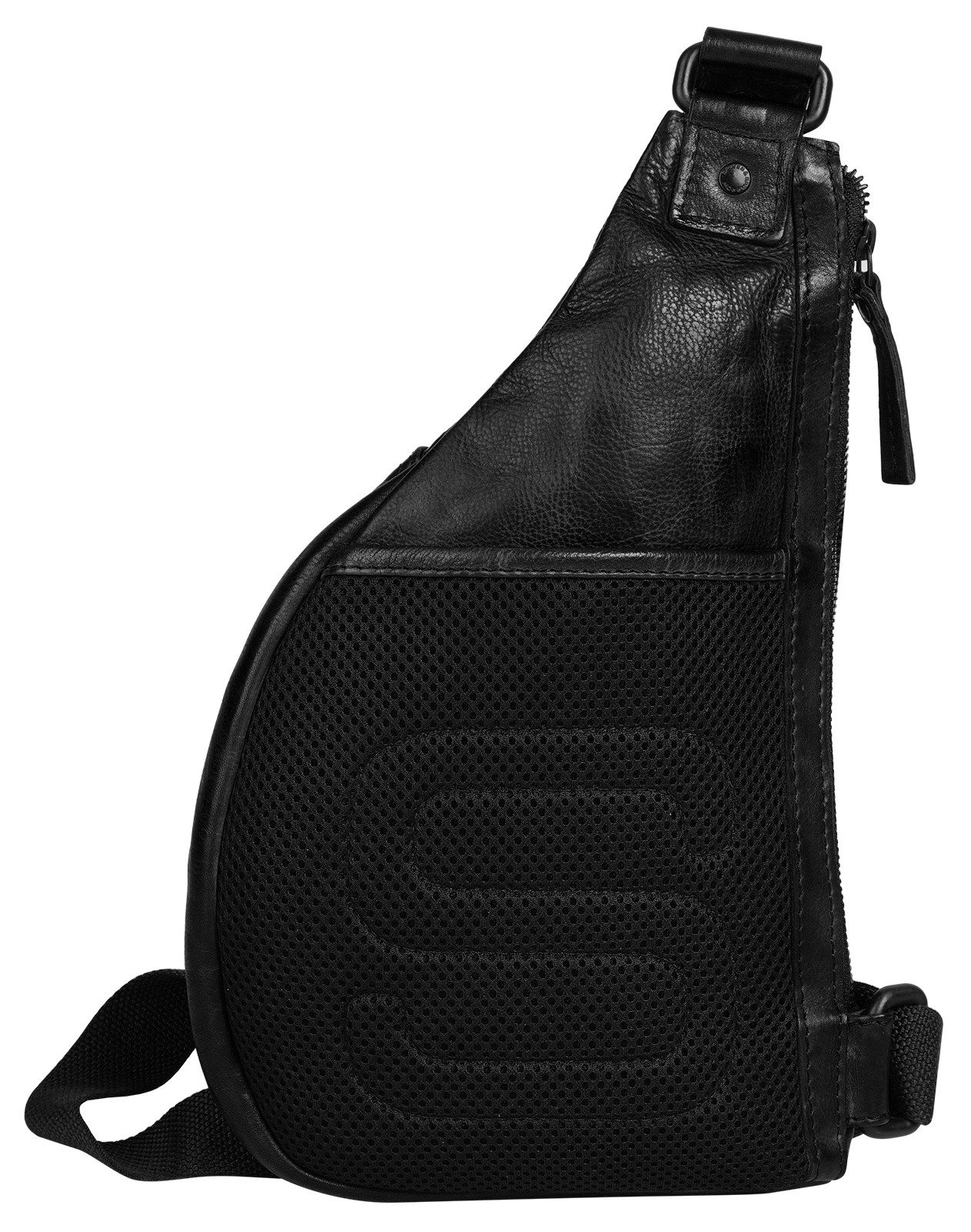 Spikes & Sparrow Schoudertas echt leder