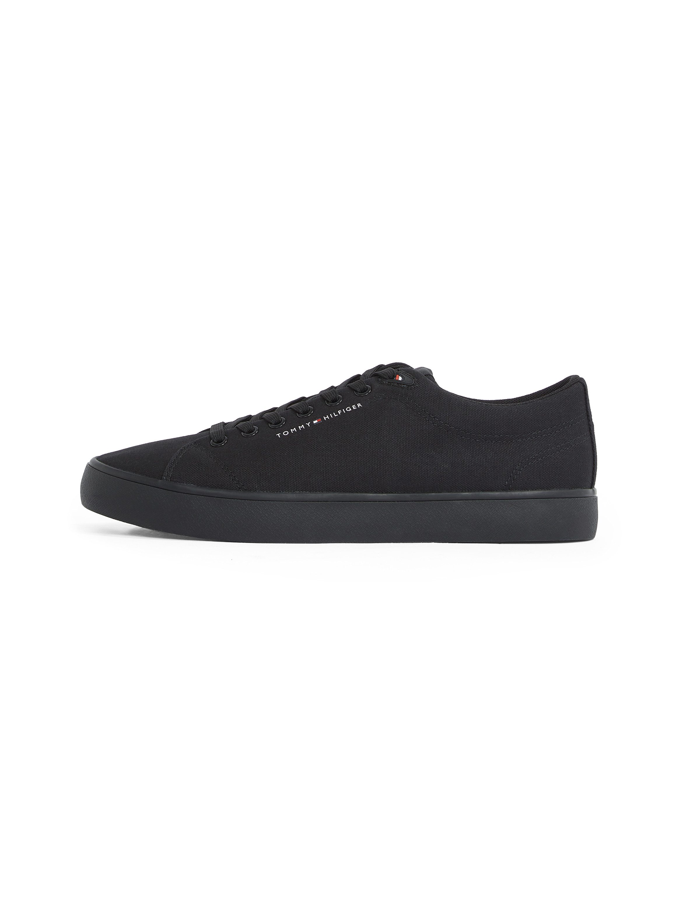 Tommy Hilfiger Sneakers TH HI VULC LOW CORE CANVAS , vrijetijdsschoen, lage schoen, veterschoenen met zacht gepolsterde schacht