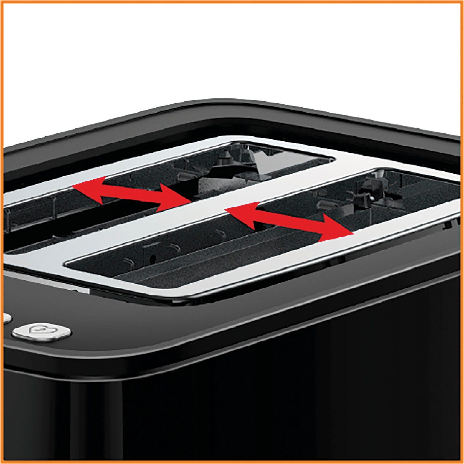 Krups Toaster KH6418 Smart'n Light Digitaal display, 7 bruiningsgraden, automatische centrering van het brood