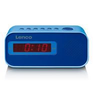 lenco wekkerradio cr-205 blauw