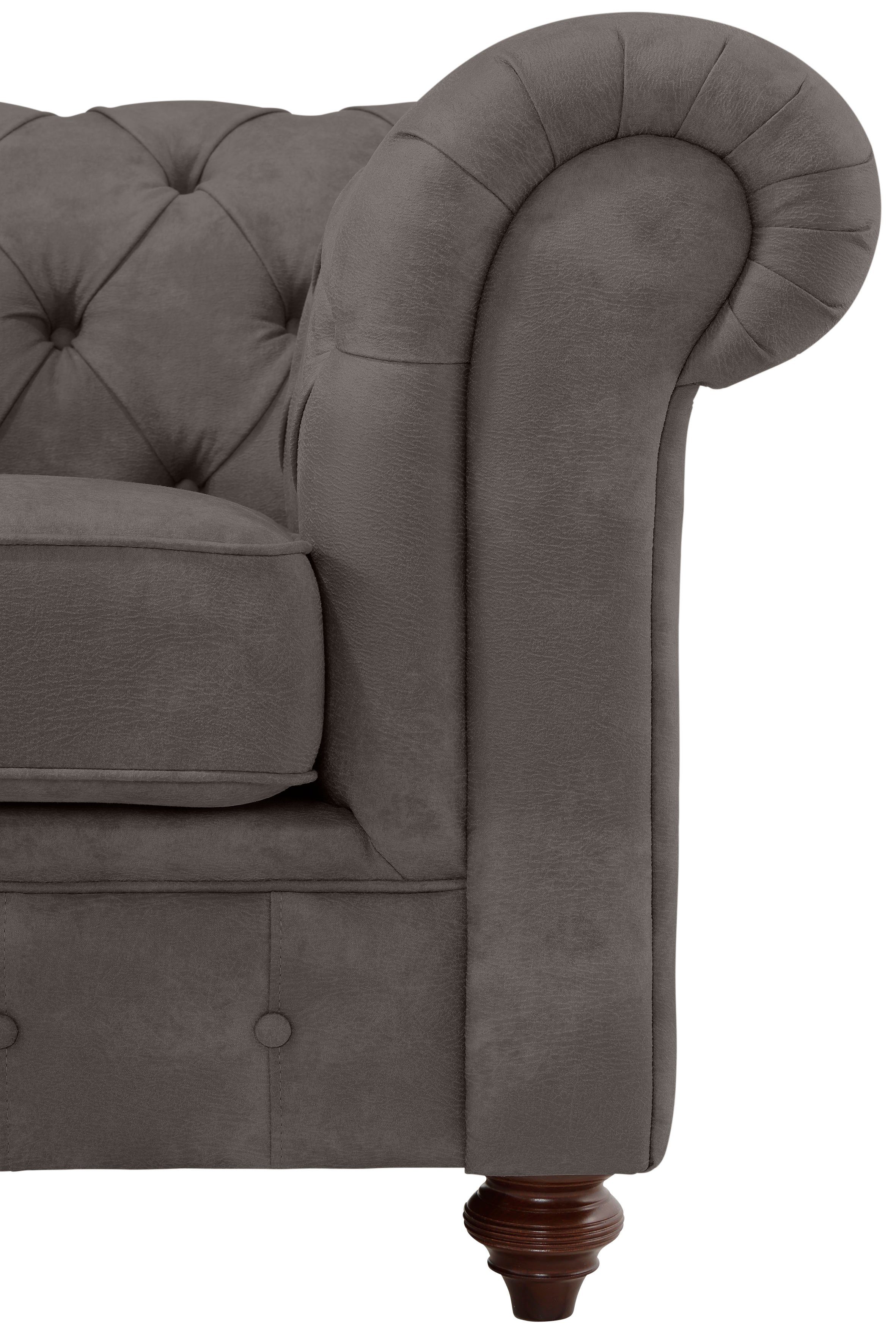 Home affaire Zithoek CHESTERFIELD hoogwaardige knoopdetails, bestaande uit 2- en 3-zitsbank (2-delig)