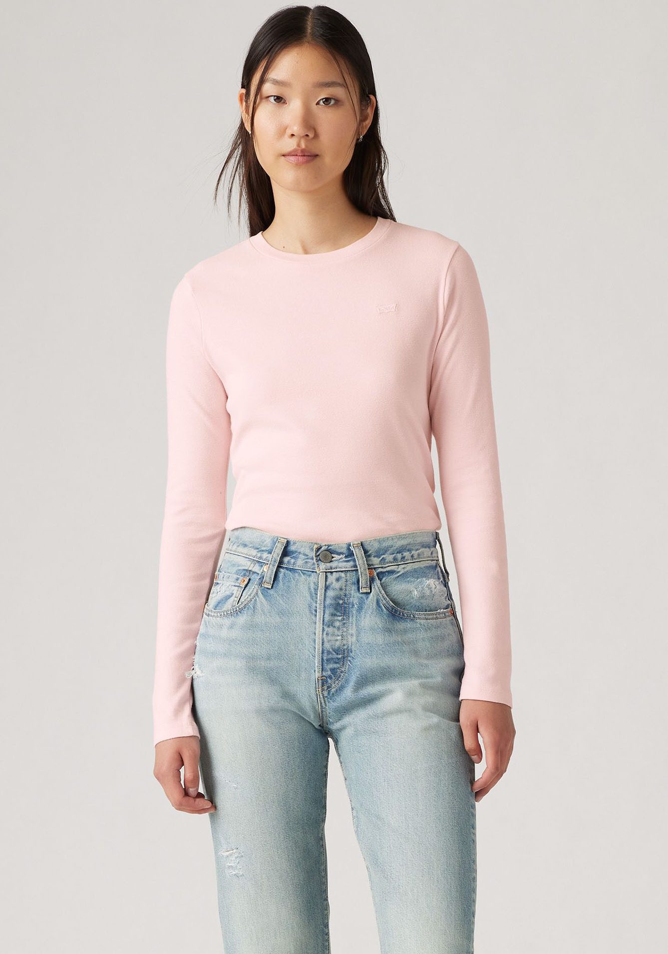 Levi's Shirt met lange mouwen ESSENTIAL HM LS TEE