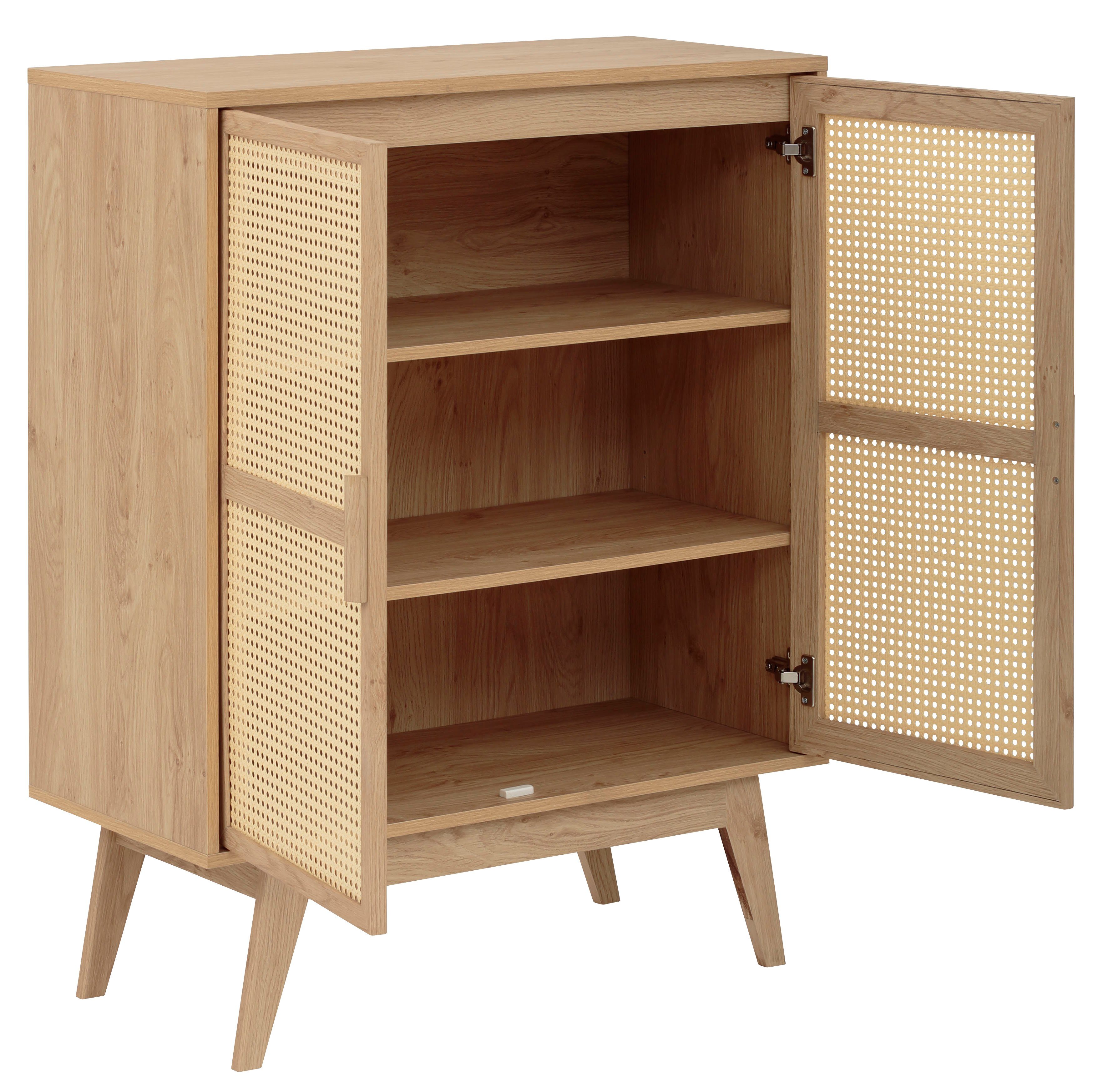 Home affaire Kast Bridget Commode, vaste en verstelbare planken, breedte 87cm, hoogte 110cm