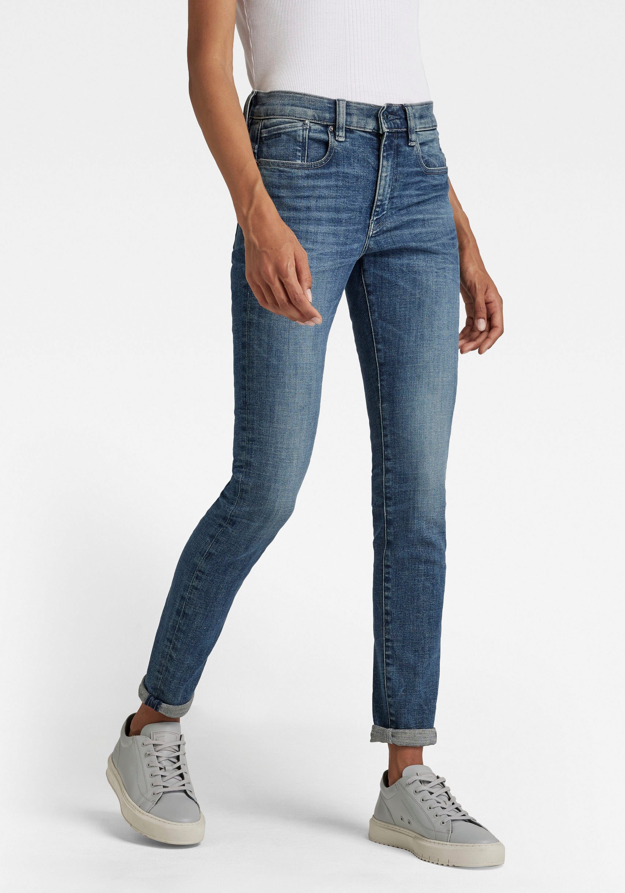 G-Star RAW Skinny fit jeans Lhana met wellnessfactor door het stretchaandeel