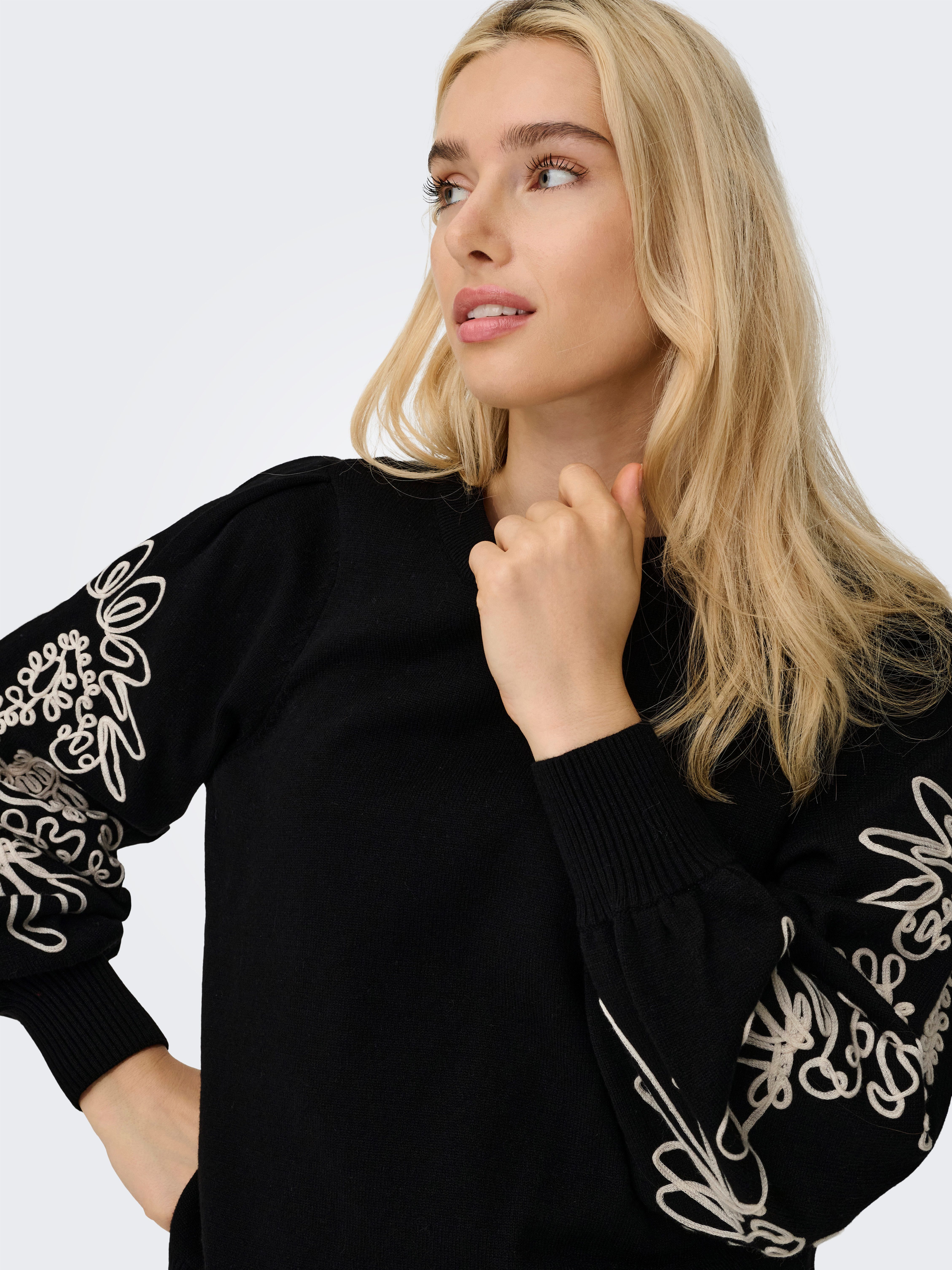 Only Gebreide trui ONLMAGNOLIA LS DETAIL PULLOVER KNT NOOS