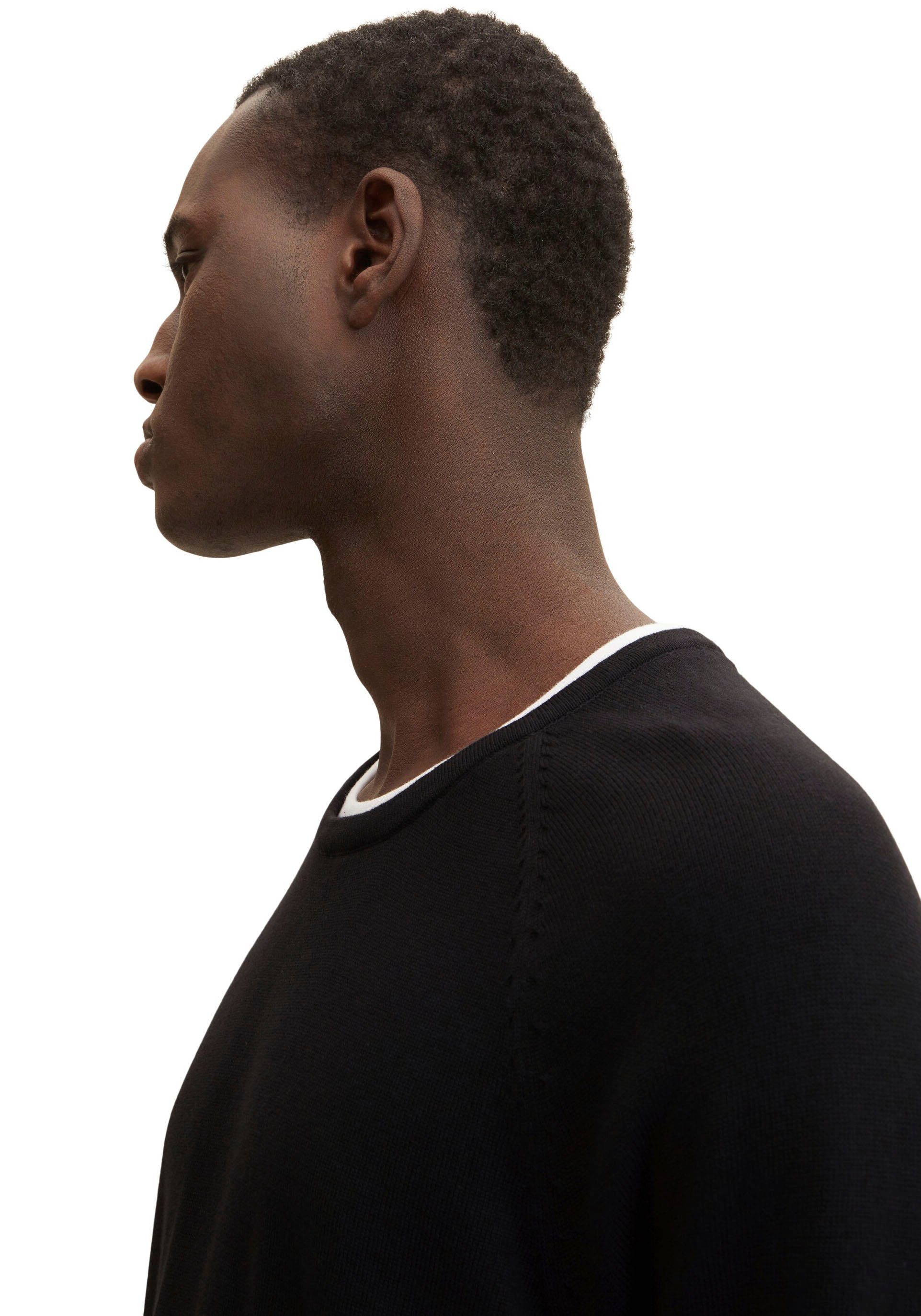 Tom Tailor Denim Gebreide trui Tom Tailor Denim herentrui met ronde hals