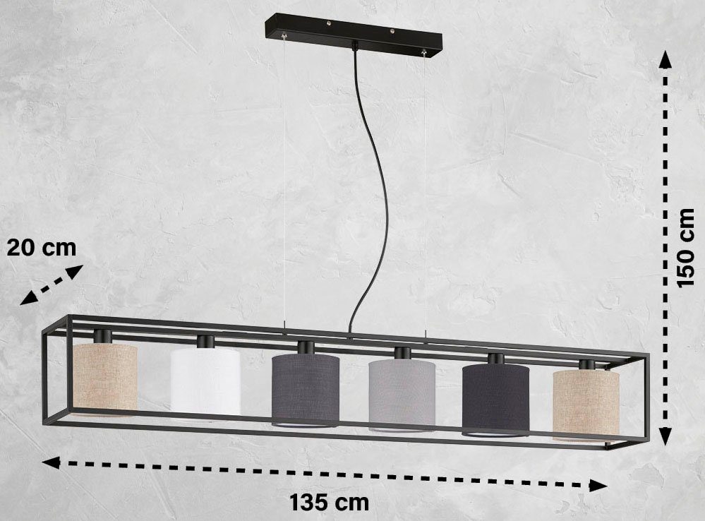 Honsel Leuchten Hanglamp Isko hoogte verstelbaar (1 stuk)