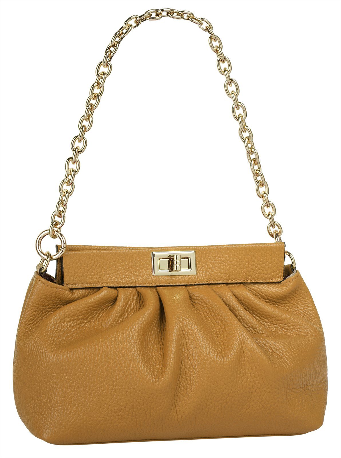 Cluty Schoudertas echt leer, made in italy