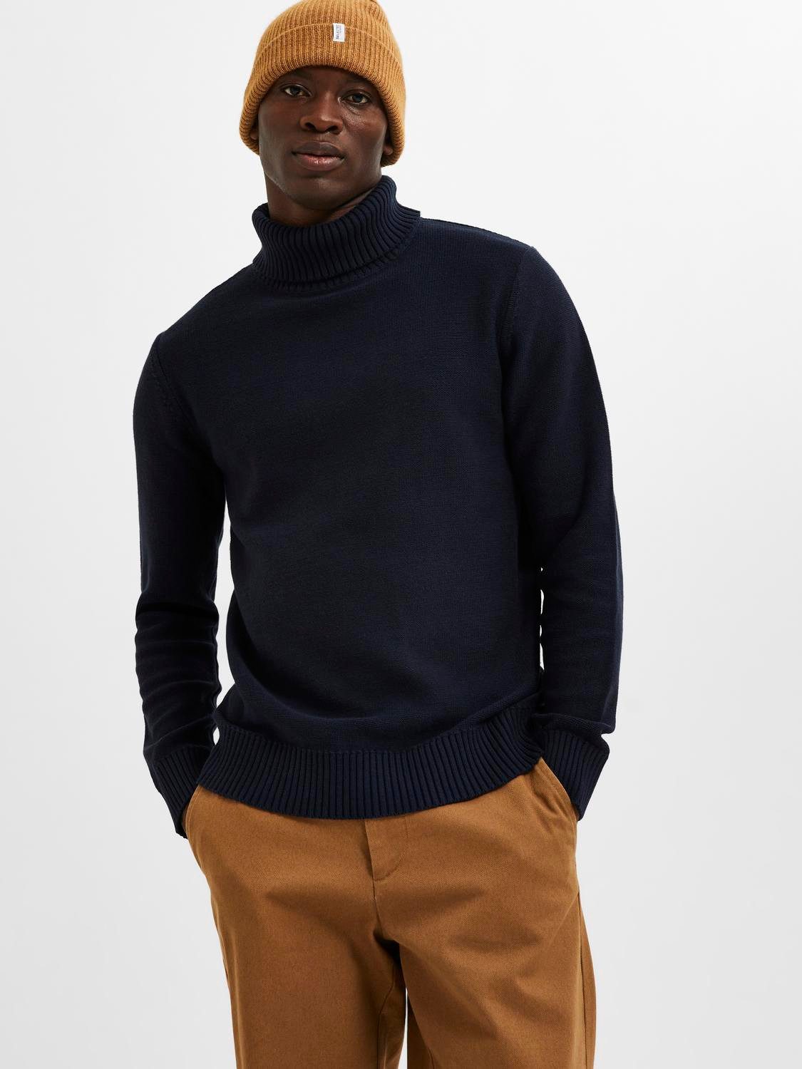 SELECTED HOMME Coltrui SLHAXEL LS KNIT ROLL NECK NOOS
