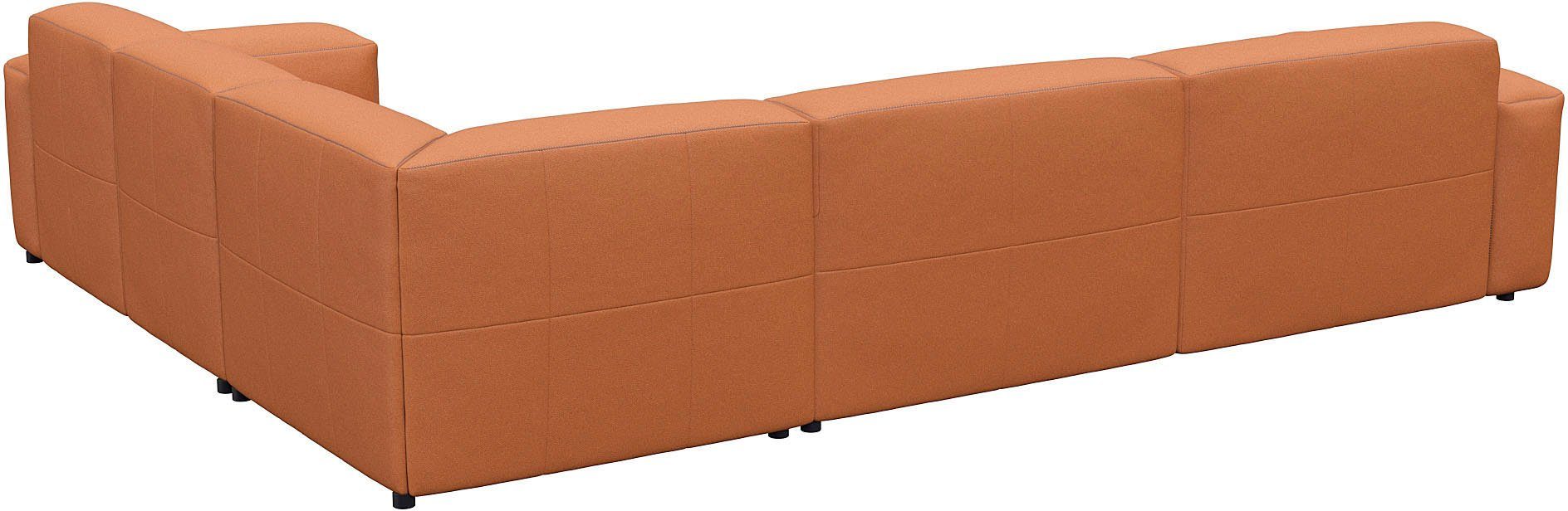 FLEXLUX Hoekbank Lucera, super comfortabel door hoogwaardige zitconstructie met koudschuim