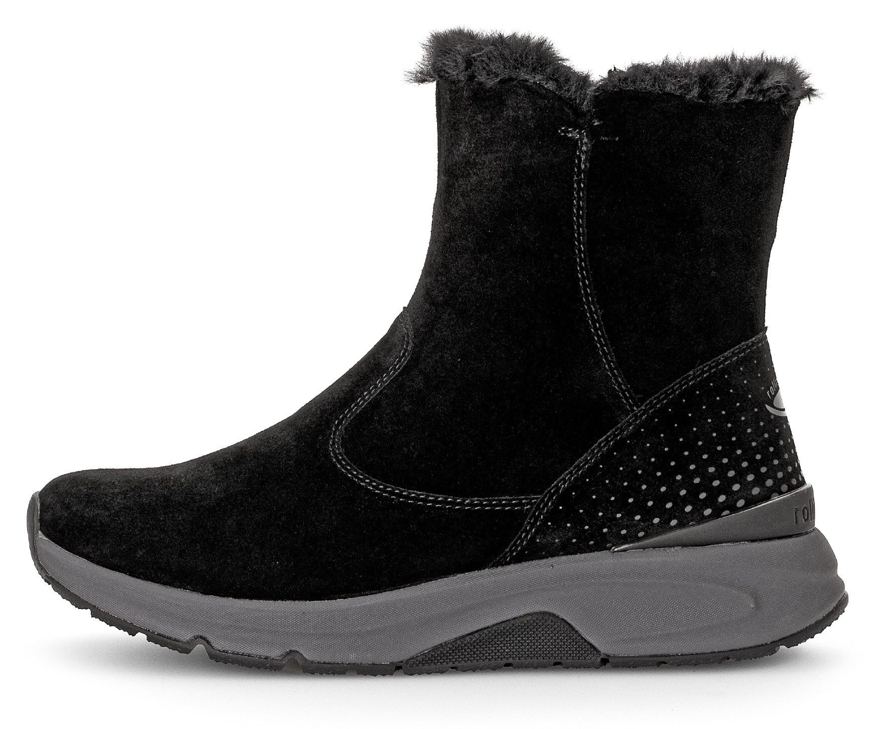 Gabor Rollingsoft Winterlaarzen , sleehak, enkellaars met de typische rollingsoft-buitenzool