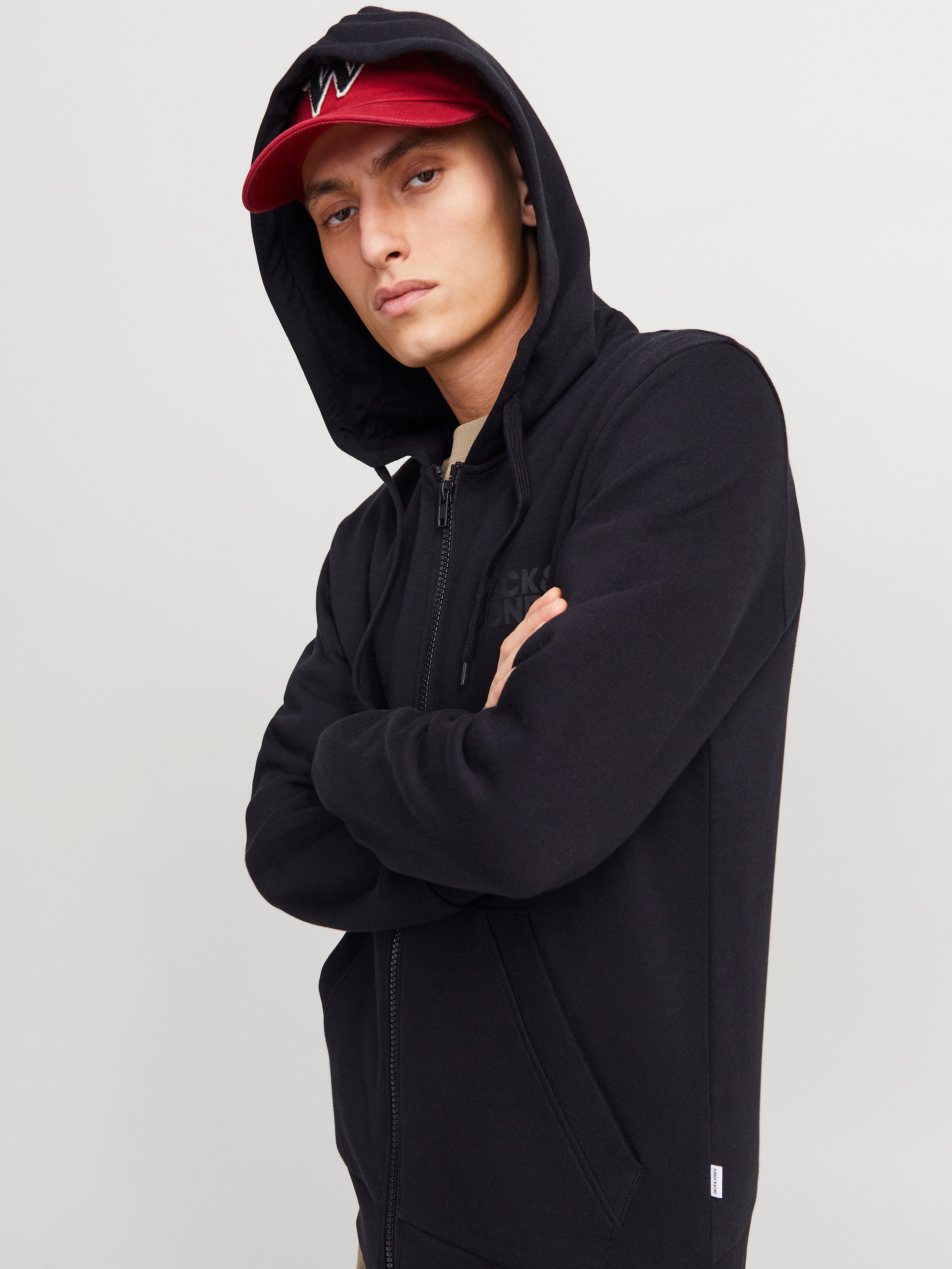 Jack & Jones Capuchonsweatvest JJECORP LOGO SWEAT ZIP HOOD