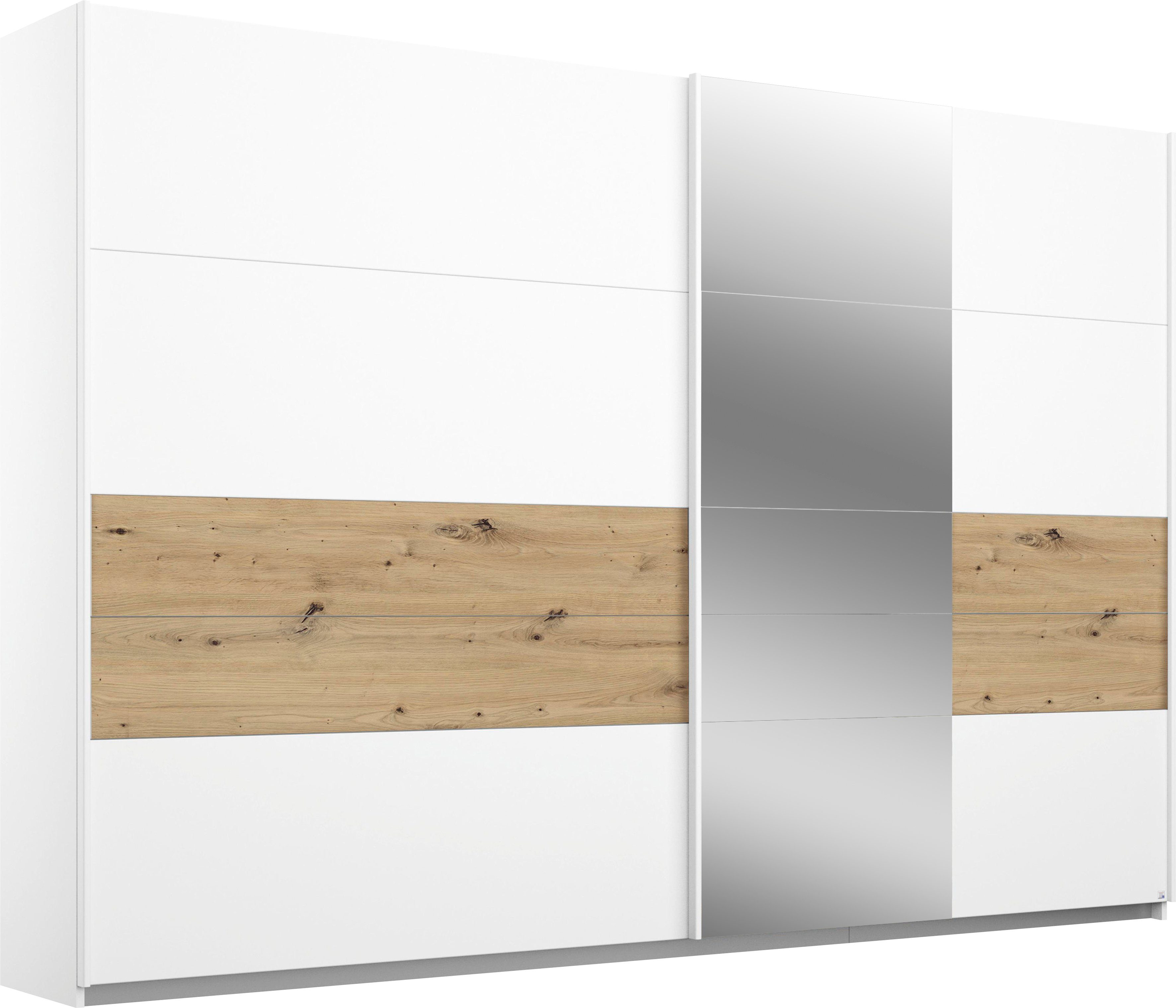 rauch Zweefdeurkast Boston extra zweefdeurkasten maat 271 cm x 210 cm x 62 cm wit