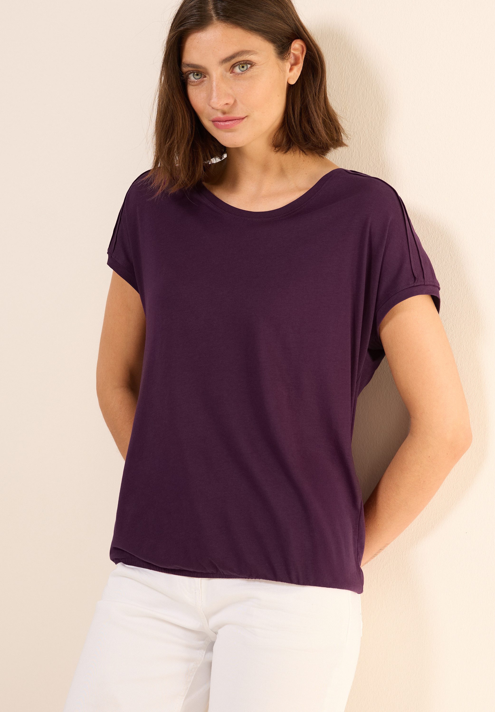 Cecil T-shirt met schouderdetail