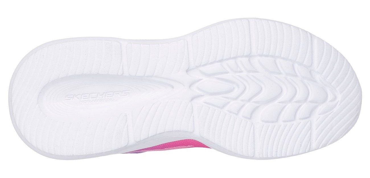 Skechers Sneakers SKECHERS SOLA GLOW LIGHTS , slip-on sneaker, blink-, klittenbandsluiting, maat sjabloon om te downloaden