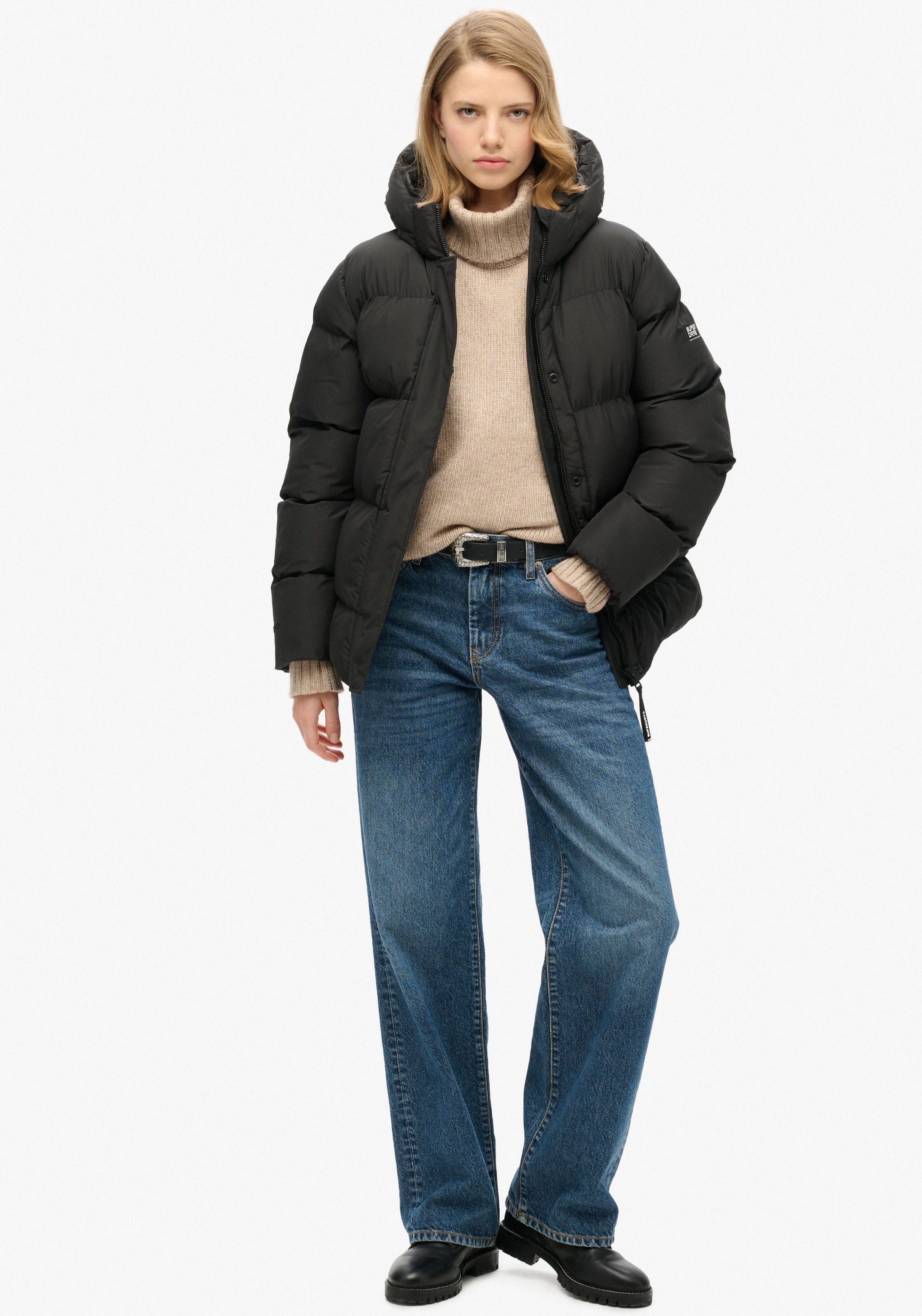Superdry Gewatteerde jas HOODED 5 BAFFLE SPORTS PUFFER