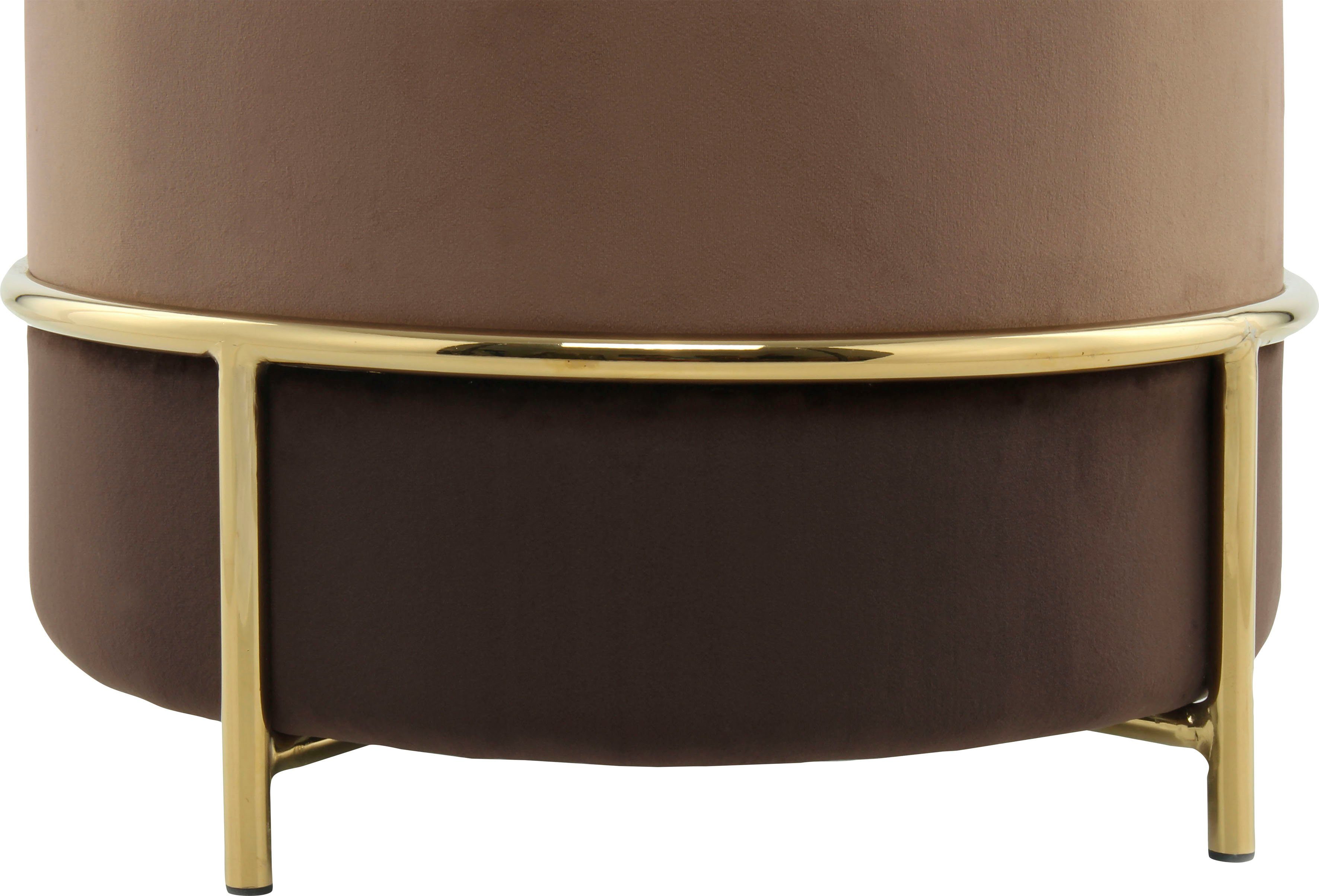 Kayoom Zithocker Kruk Matilda 125, comfortabele ronde vorm, gezellige designkruk (1 stuk)