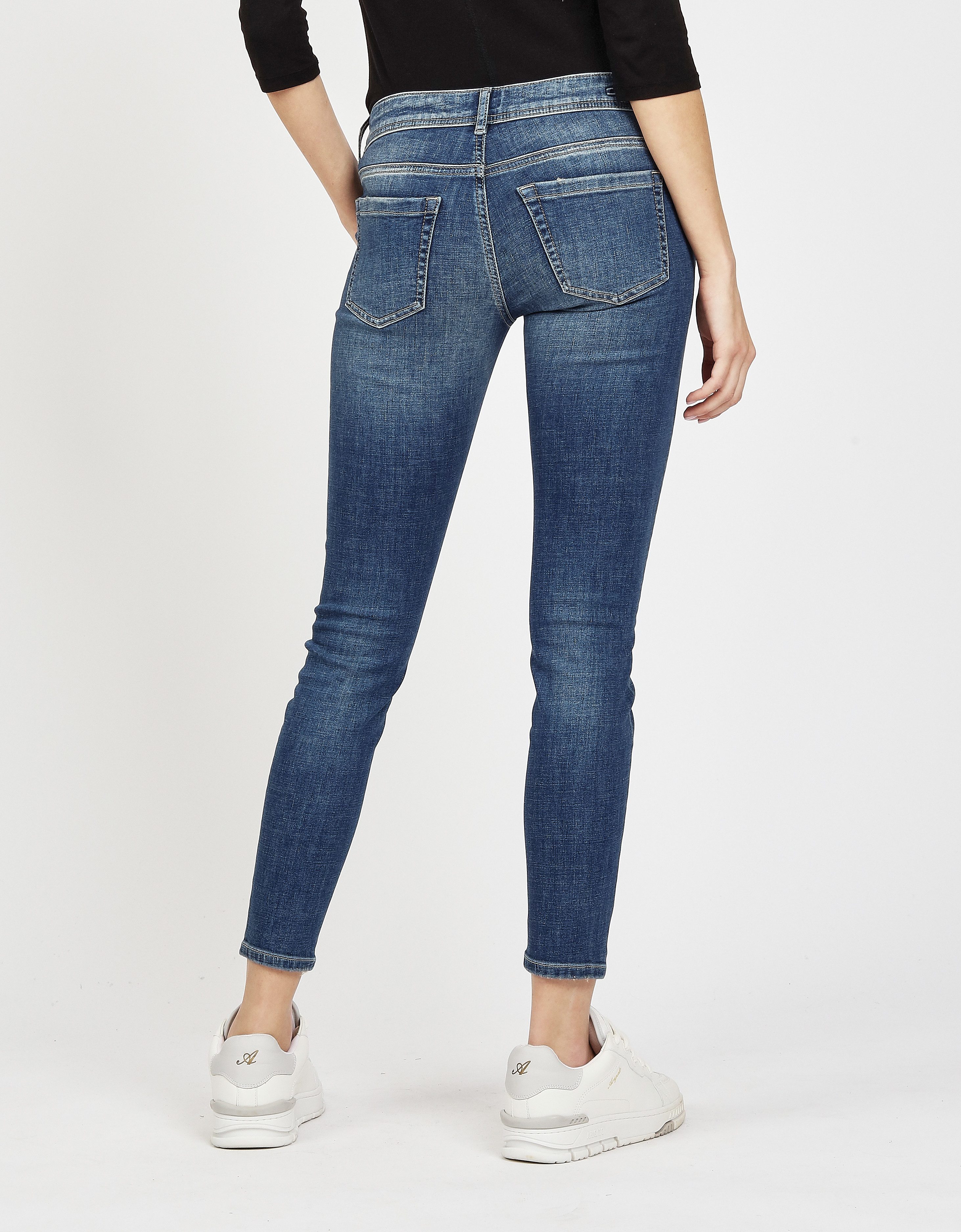 GANG Skinny fit jeans 94FAITH CROPPED met verkorte pijplengte