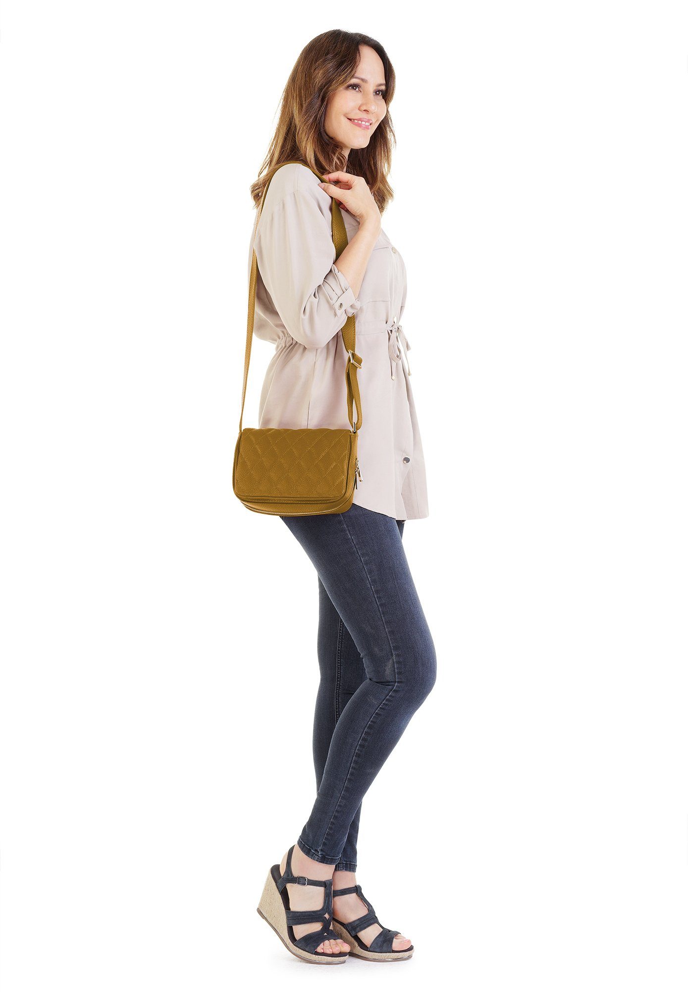 Cluty Tas echt leer, made in italy