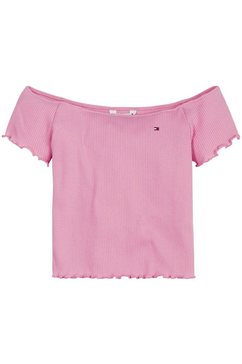 tommy hilfiger t-shirt met ruime hals roze