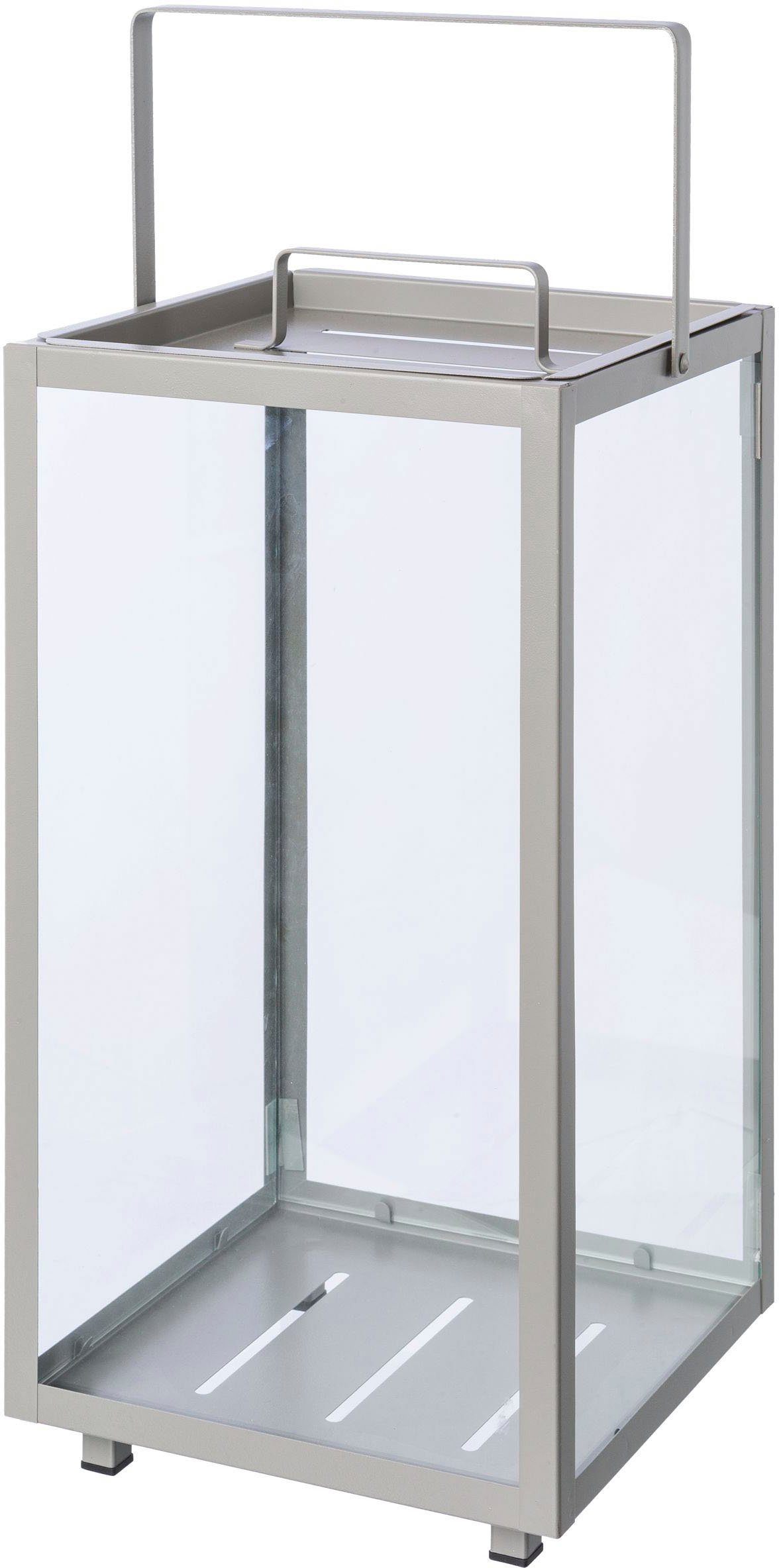 my home Lantaarn met kaars Anela, stomp kaarsenhouder Kaarsenhouder van metaal en glas (set, 2 stuks)