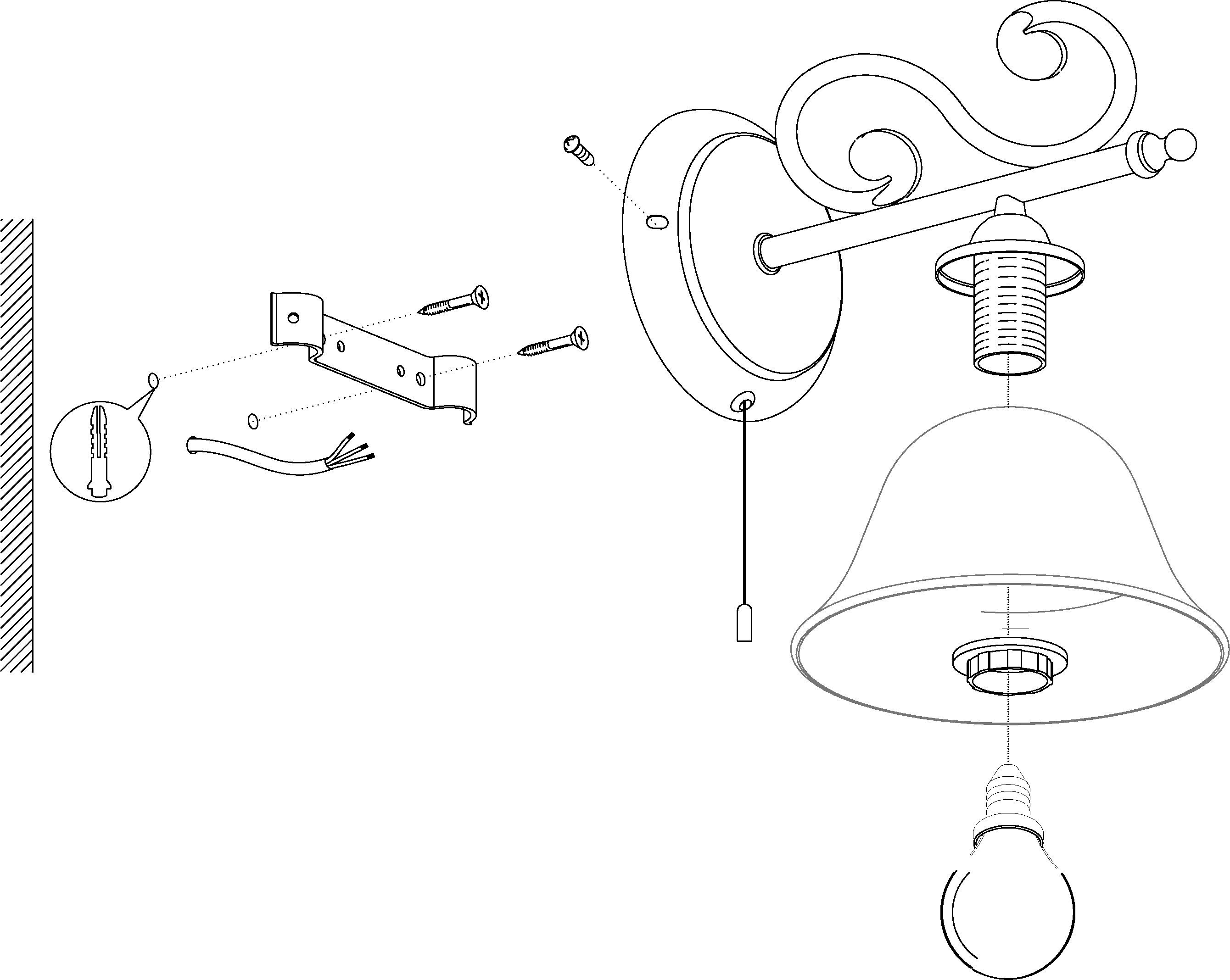 EGLO Wandlamp MURCIA