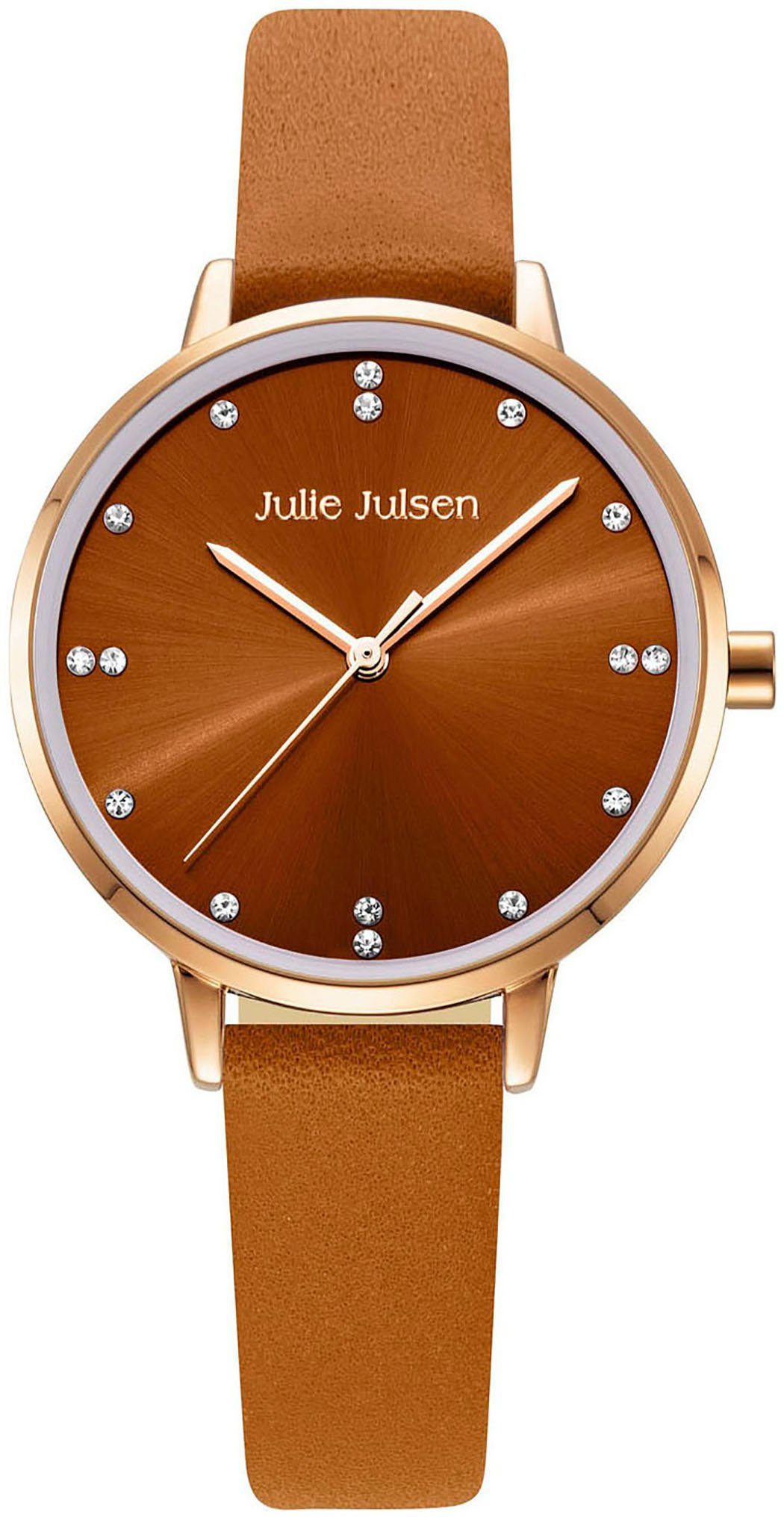 Julie Julsen Kwartshorloge Color Polshorloge, dameshorloge, gehard mineraalglas, PVD-gecoat