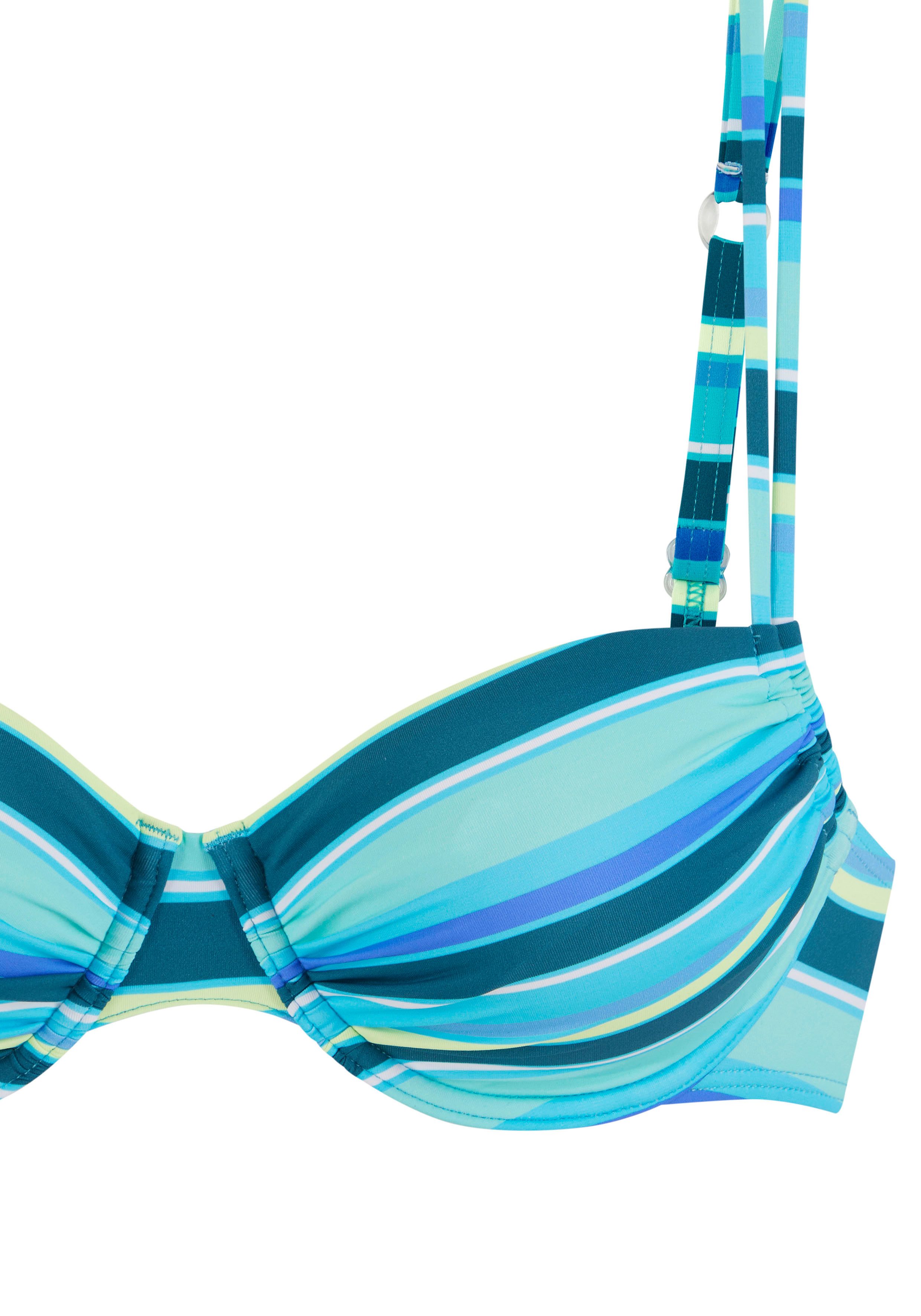 s.Oliver RED LABEL Beachwear Bikinitop met beugels Fun in een trendy streepdessin