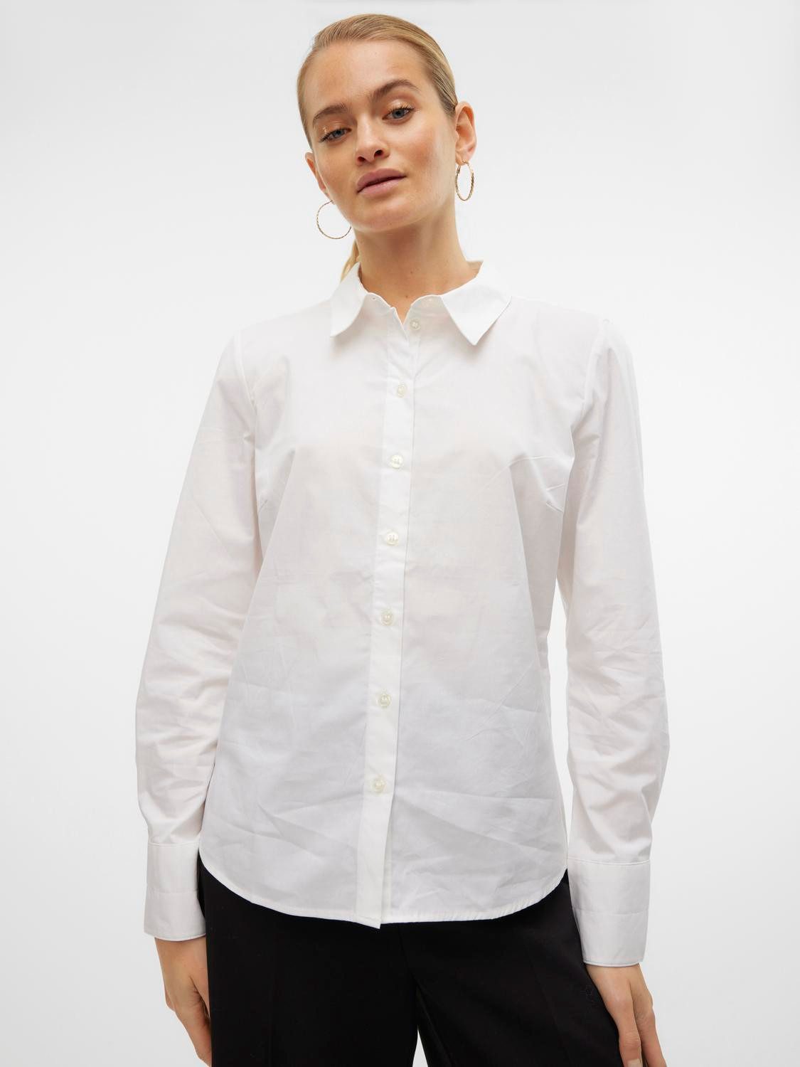 Vero Moda Klassieke blouse VMANNA LS FITTED SHIRT WVN GA NOOS