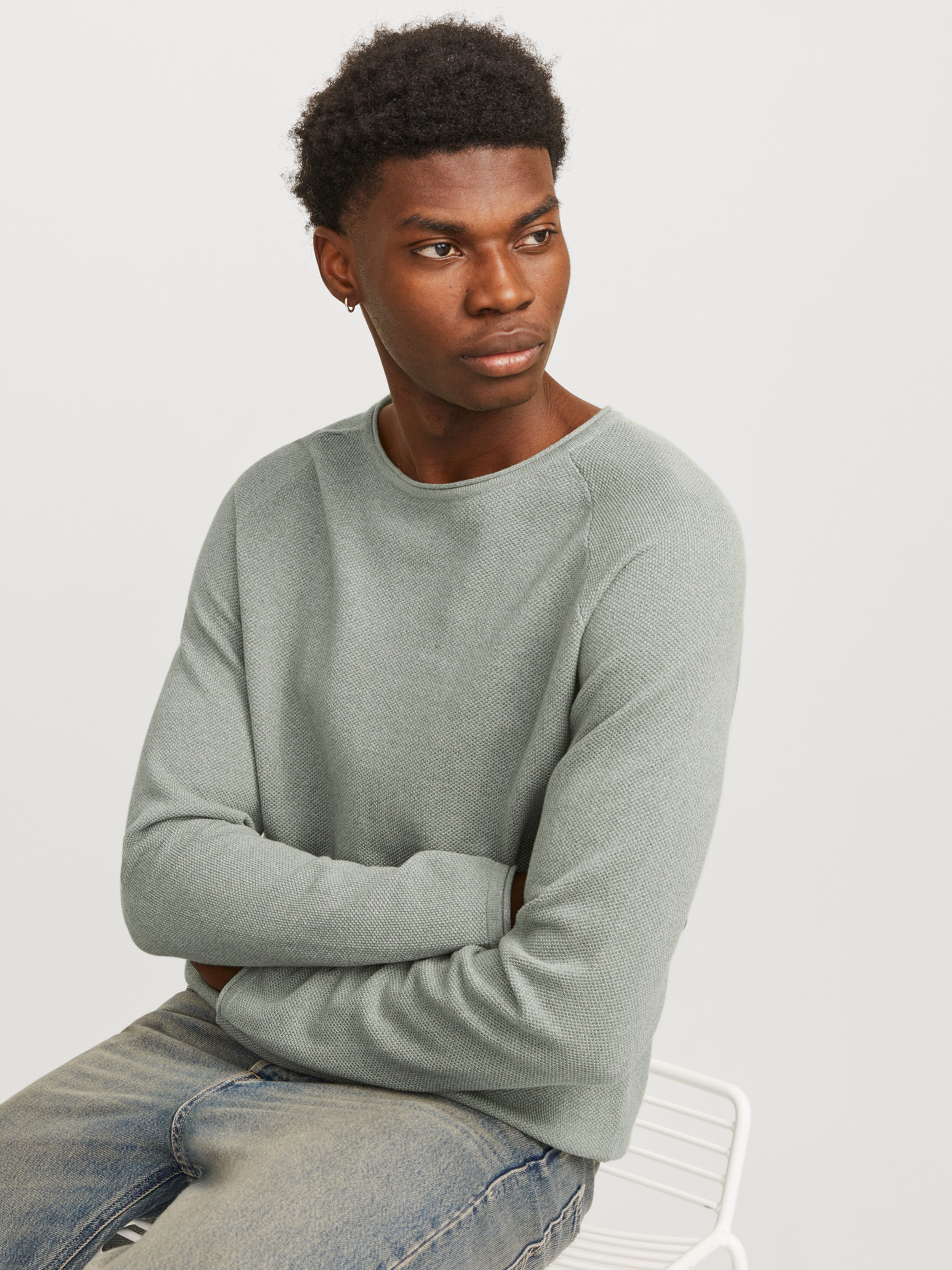 Jack & Jones Trui met ronde hals JJEHILL KNIT CREW NECK NOOS