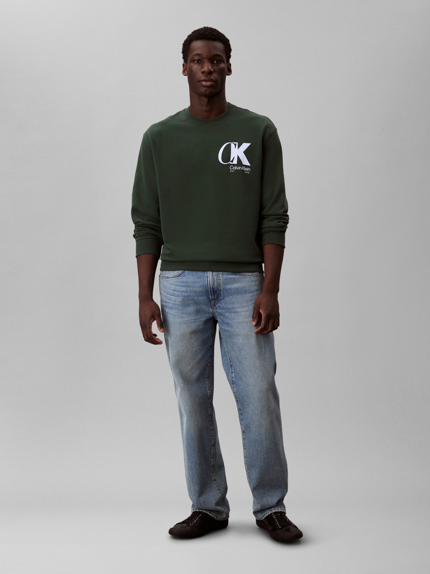 Calvin Klein Sweatshirt LS EU 350TERRY CK OVERLAP GRAPHI