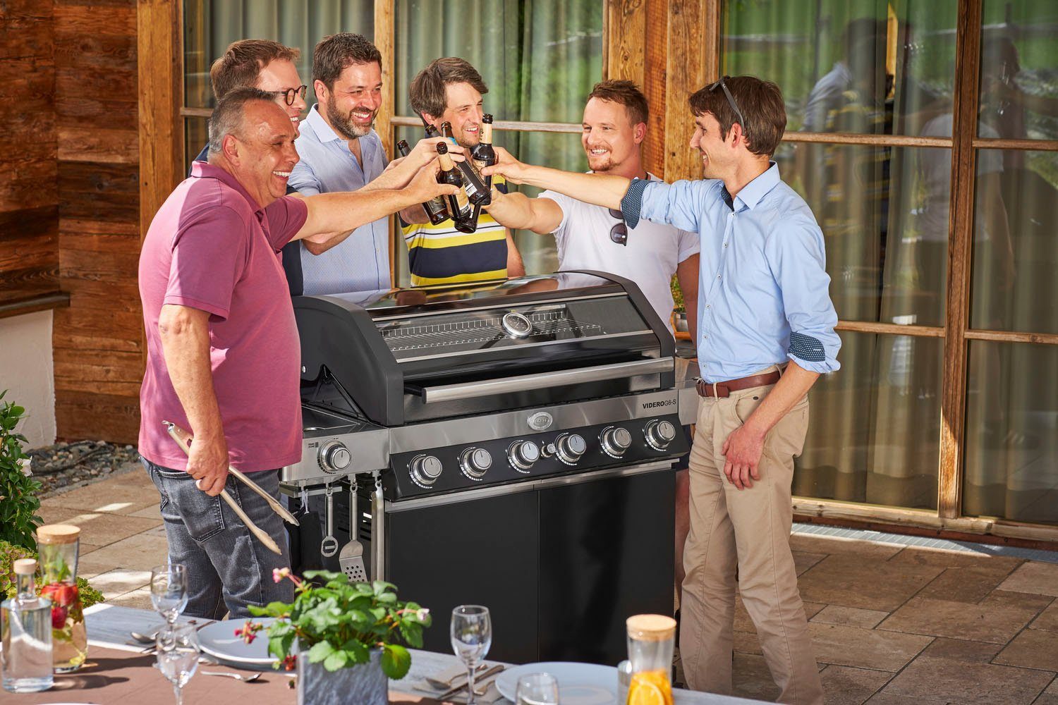 ROESLE Barbecuetang Barbecue, 25054 met gepatenteerd sluitingssysteem, 43 cm, roestvrij staal 18/10
