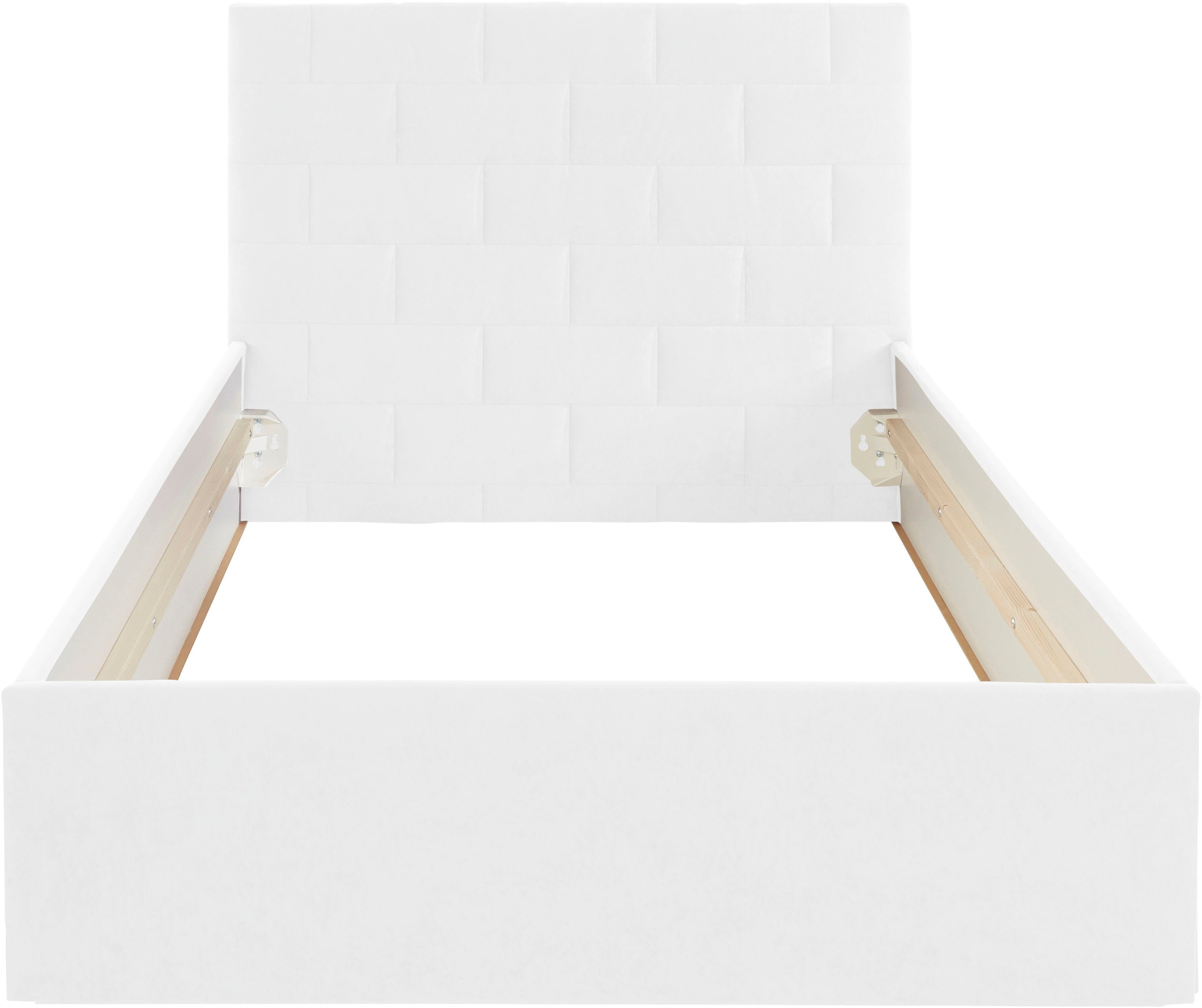 Westfalia Polsterbetten Gestoffeerd bed met bedkist bij uitvoering met matras