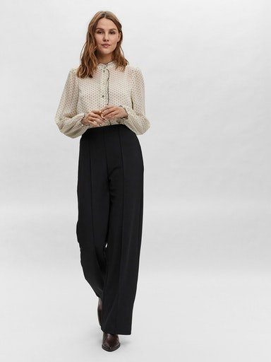 Vero Moda Comfortbroek VMBECKY HR WIDE PULL ON PANT