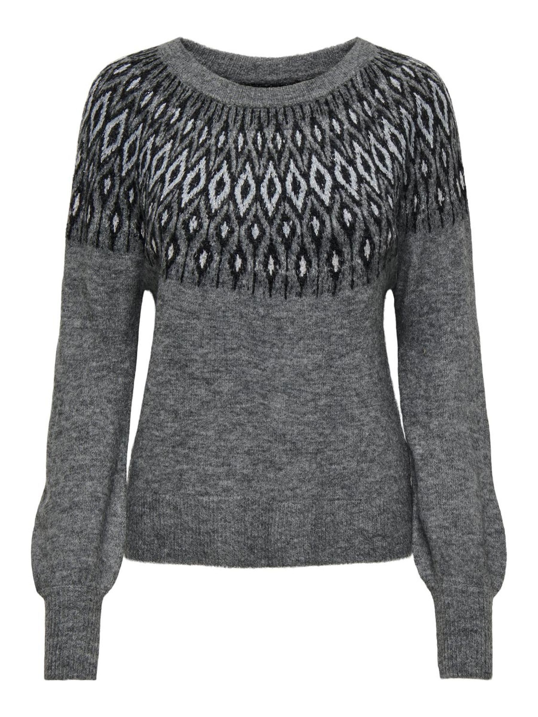 Only Trui met ronde hals ONLALINA LS JQ O-NECK EX KNT